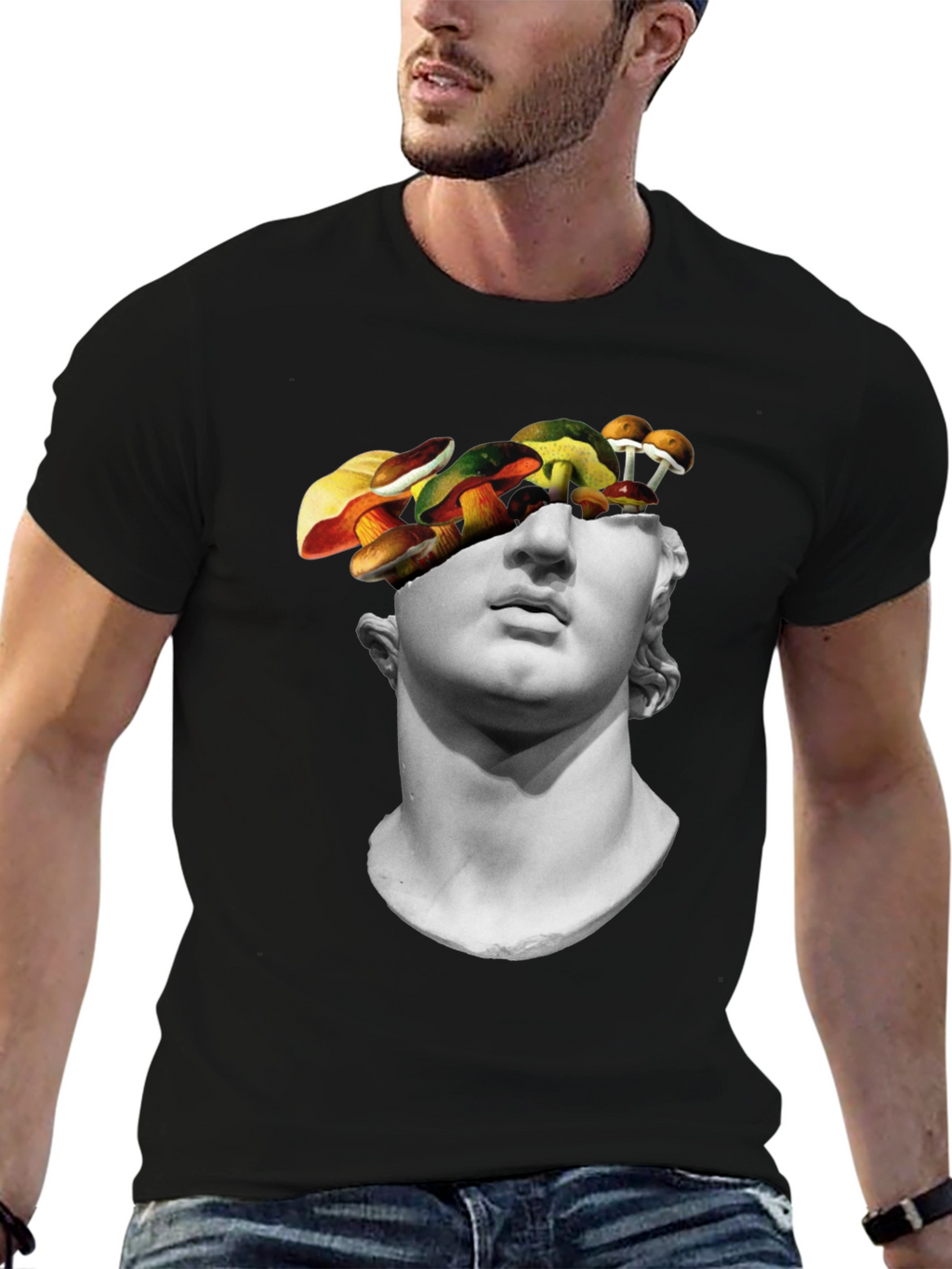 Surreal Statue Head T-Shirt