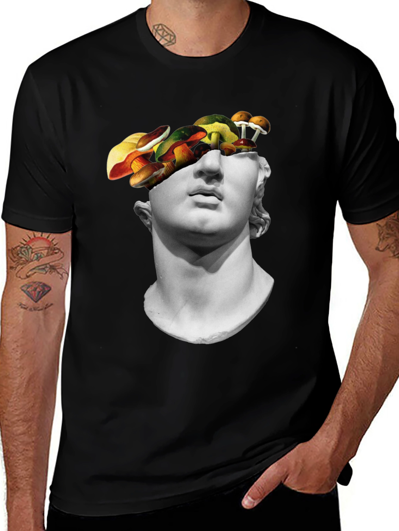 Surreal Statue Head T-Shirt