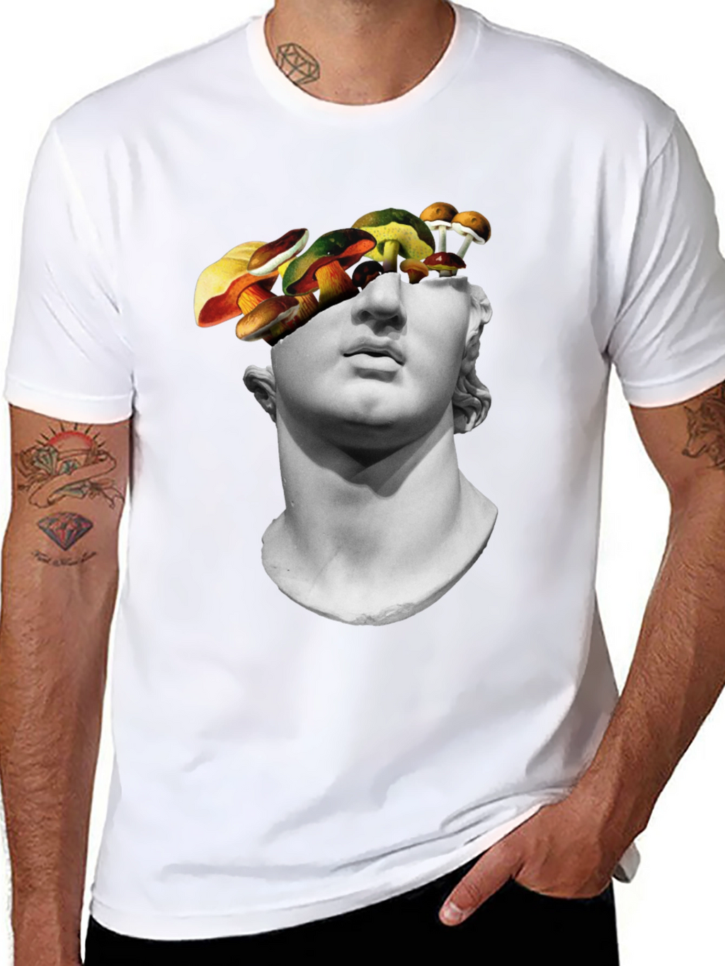 Surreal Statue Head T-Shirt