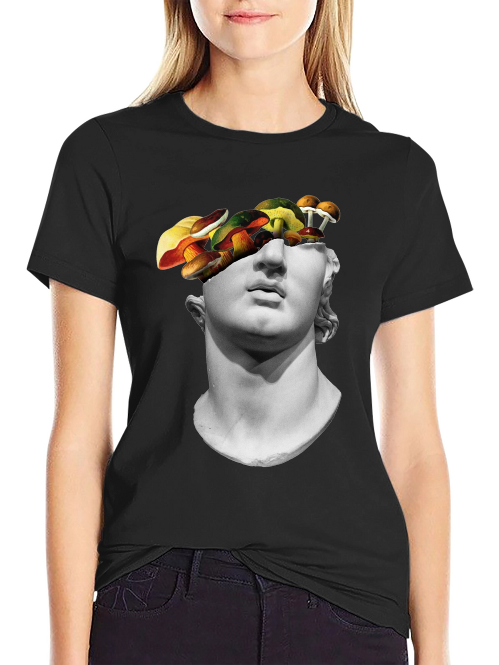 Surreal Statue Head T-Shirt