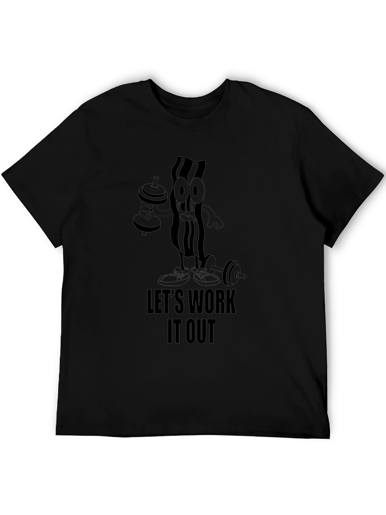 Workout Bacon T-Shirt - Lets Work It Out