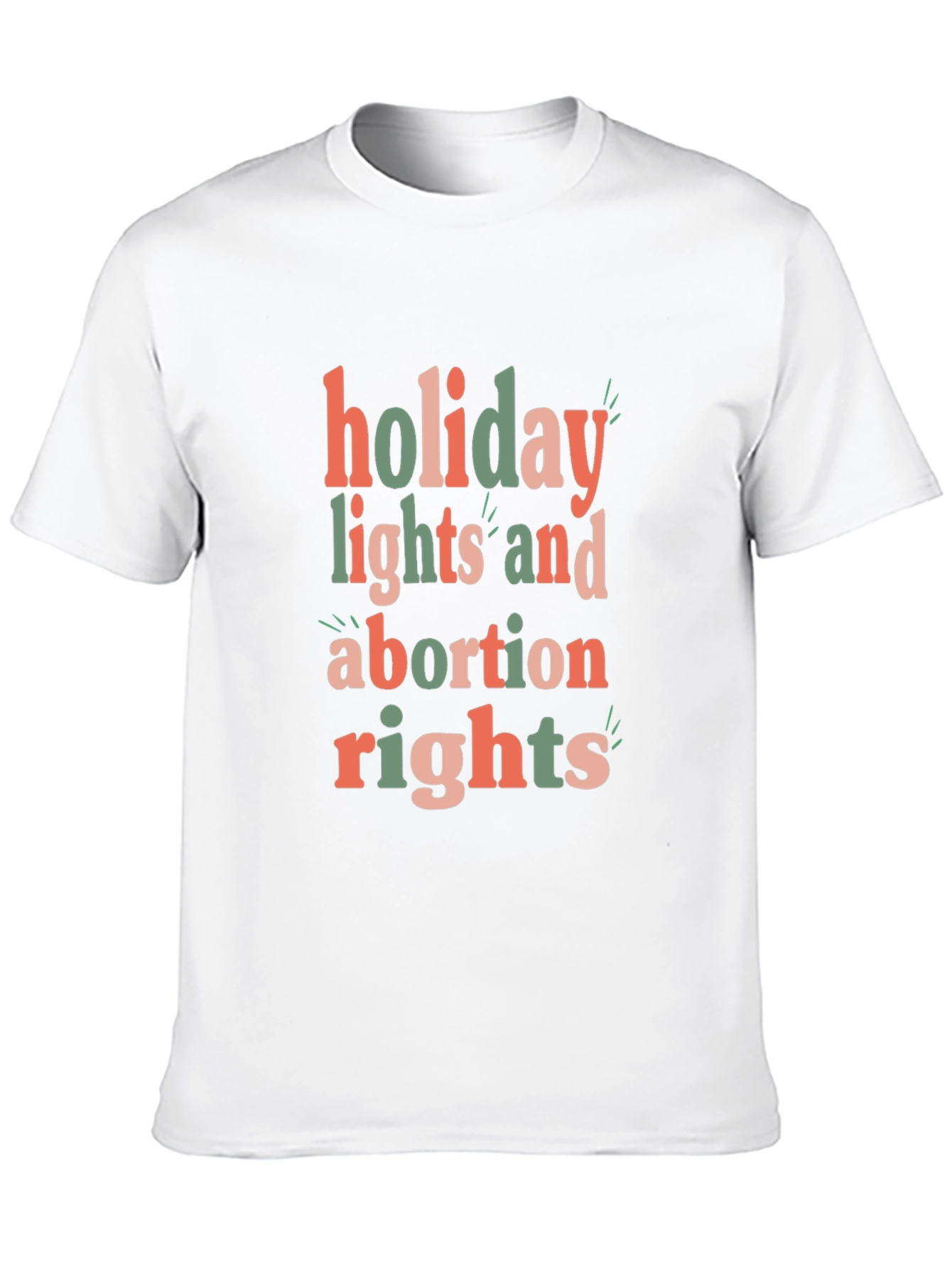 Holiday Lights and Abortion Rights Graphic Tee