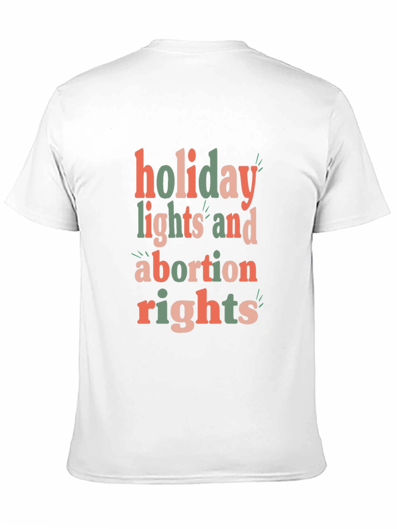 Holiday Lights and Abortion Rights Graphic Tee