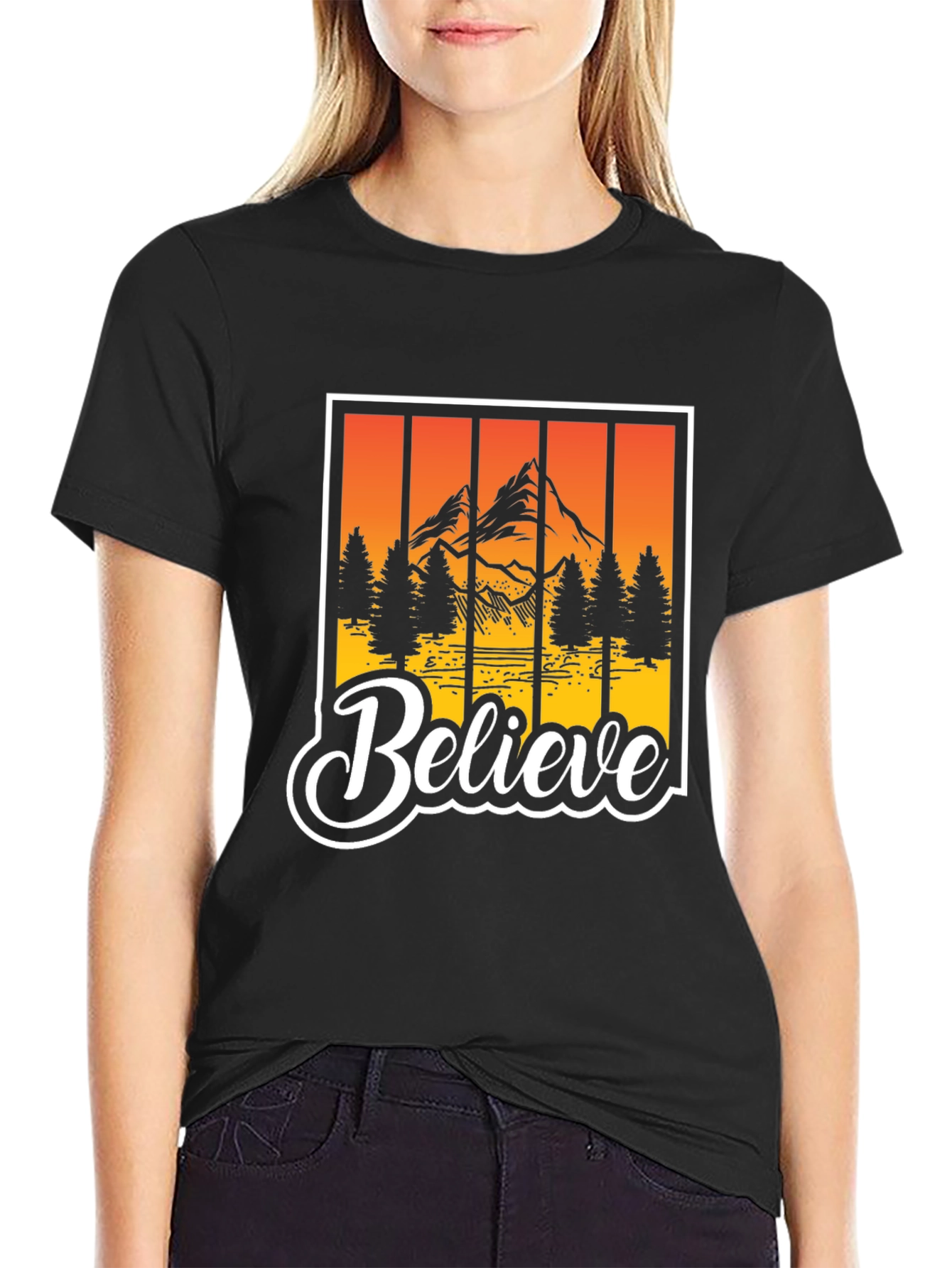 Believe Graphic Tee - Black