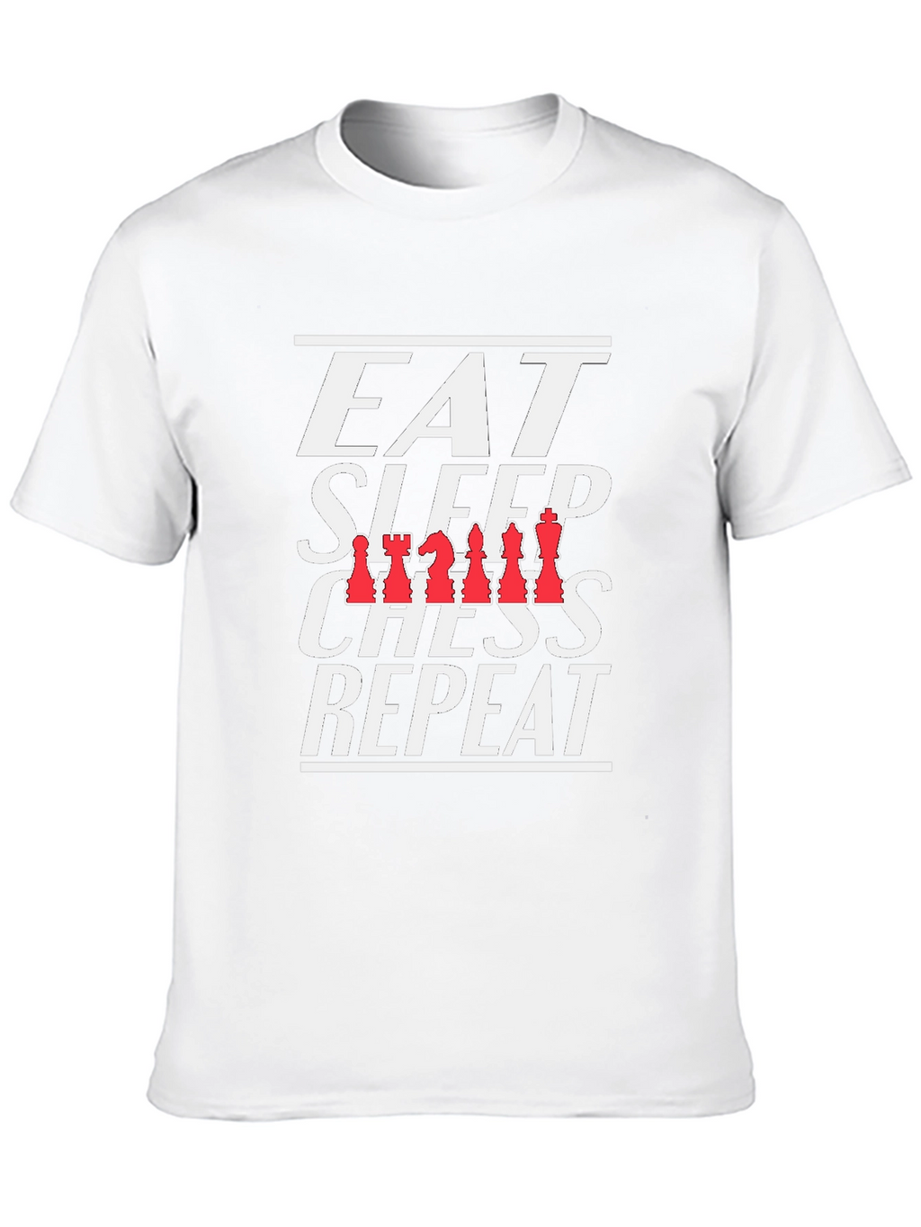 Eat Sleep Chess Repeat T-Shirt Black