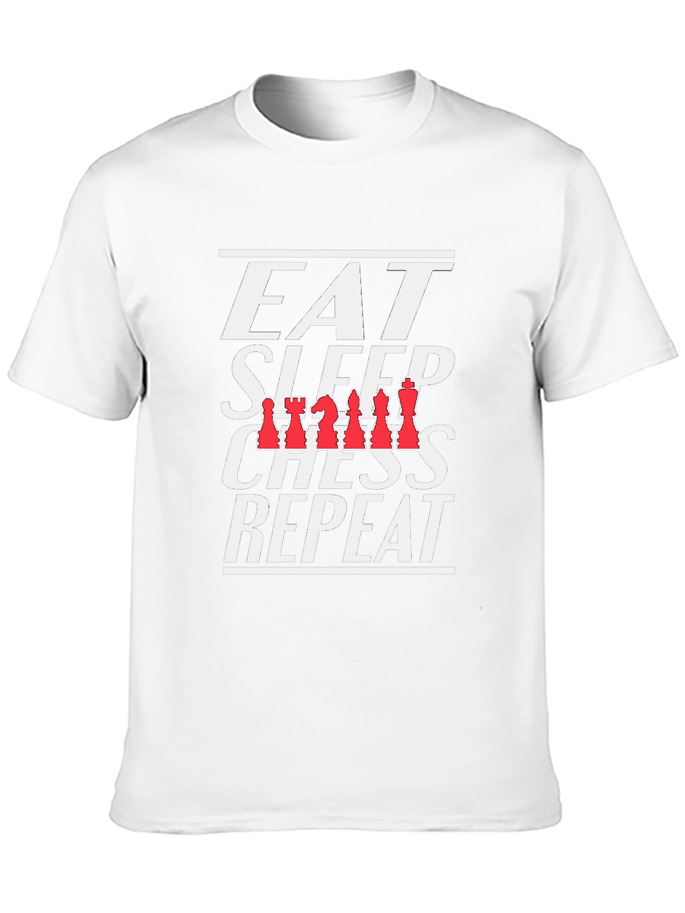 Eat Sleep Chess Repeat T-Shirt Black