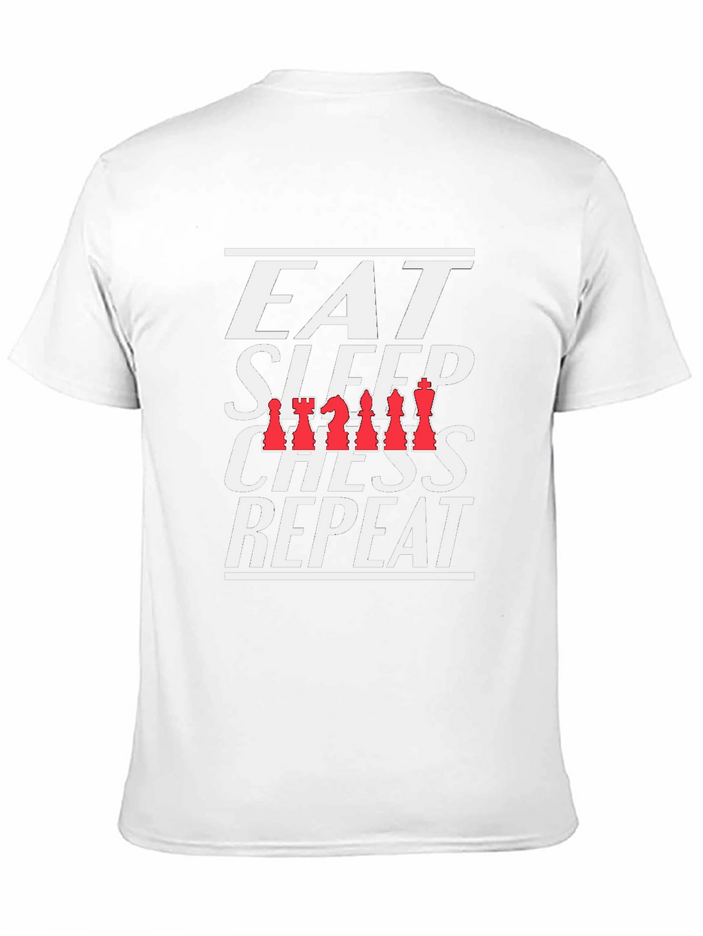 Eat Sleep Chess Repeat T-Shirt Black
