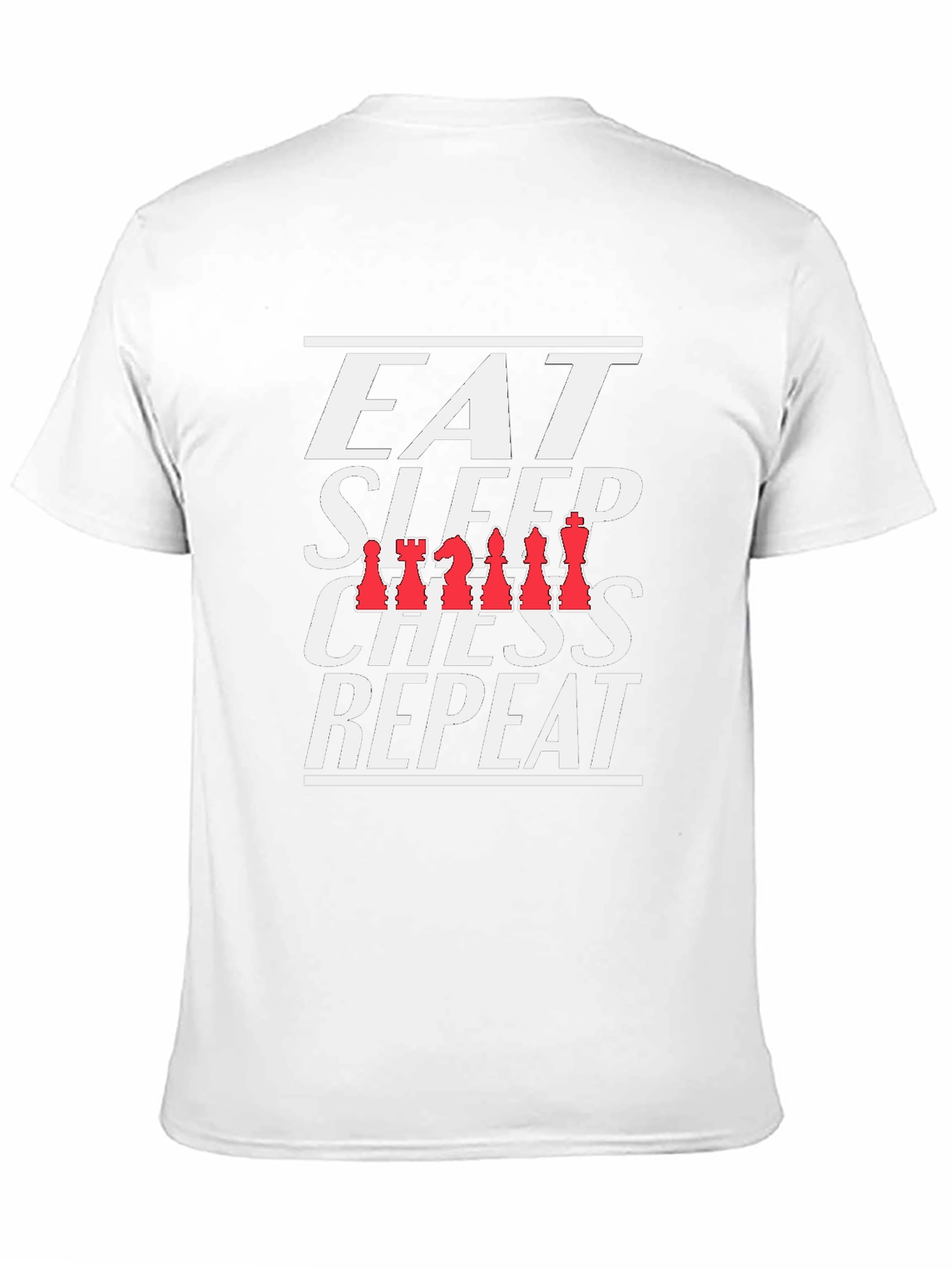 Eat Sleep Chess Repeat T-Shirt Black