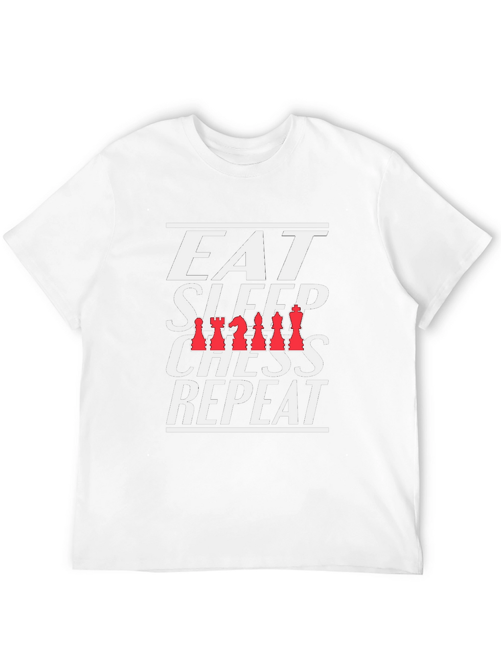 Eat Sleep Chess Repeat T-Shirt Black