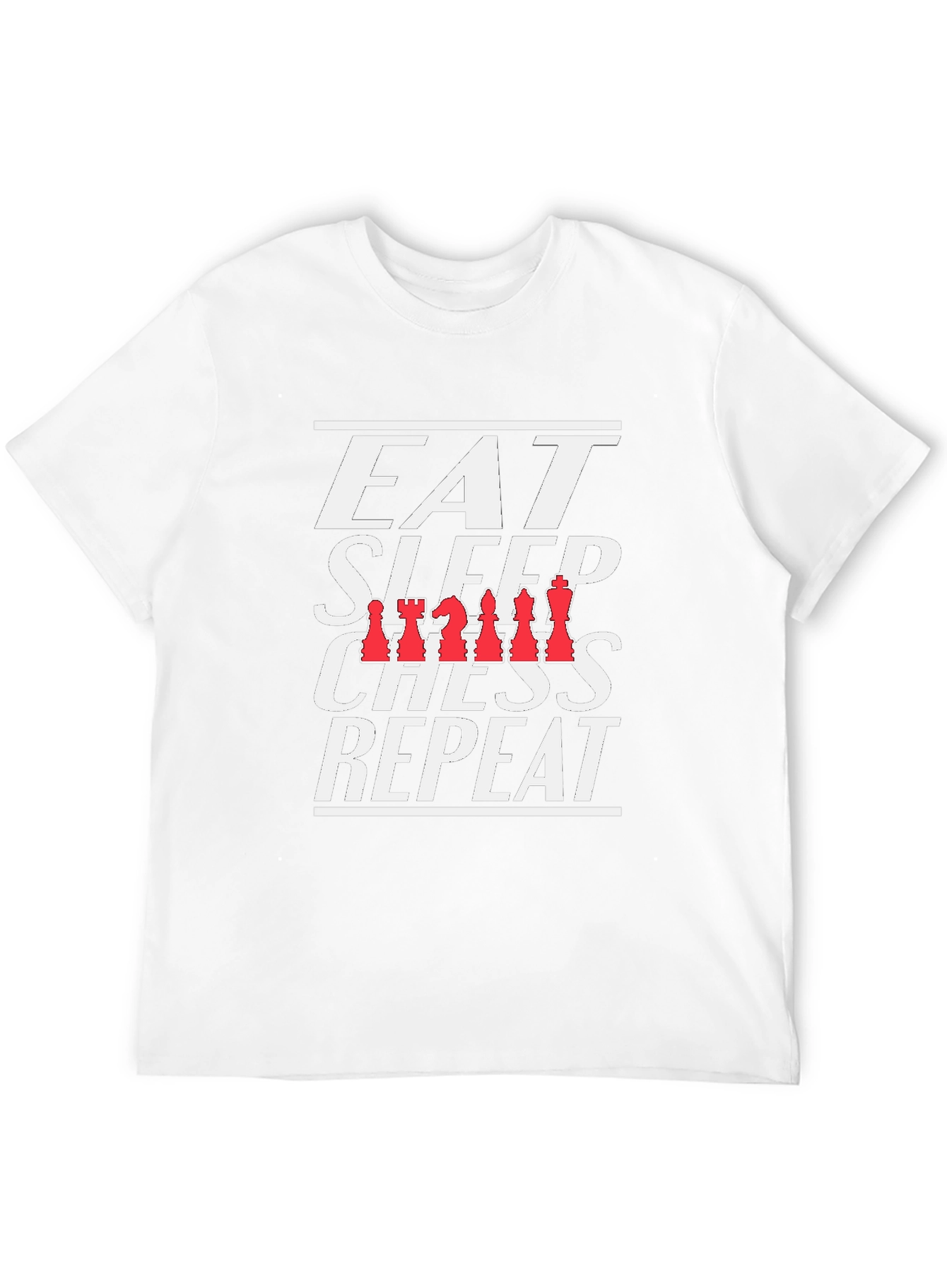 Eat Sleep Chess Repeat T-Shirt Black