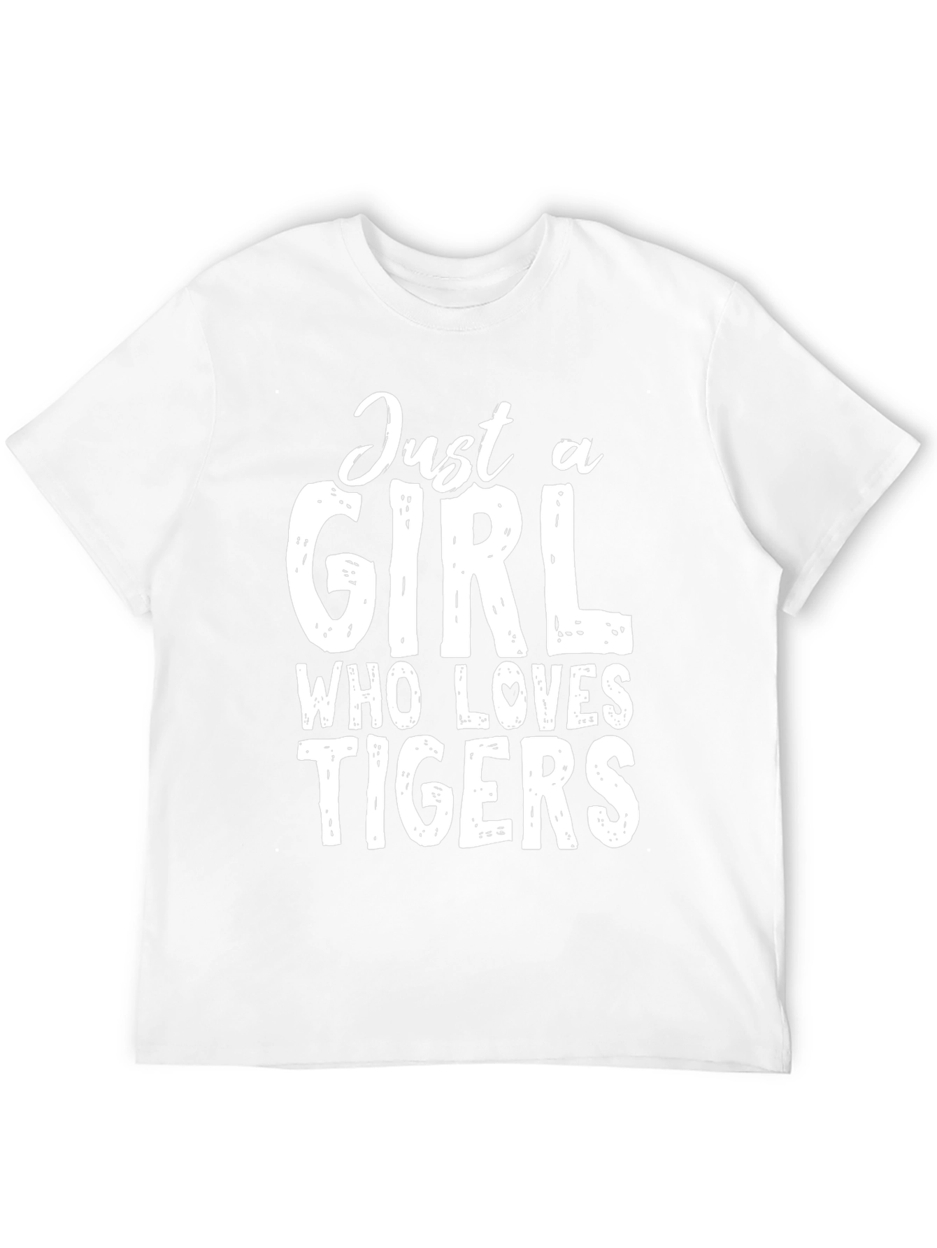 Just A Girl Who Loves Tigers T-Shirt - Black