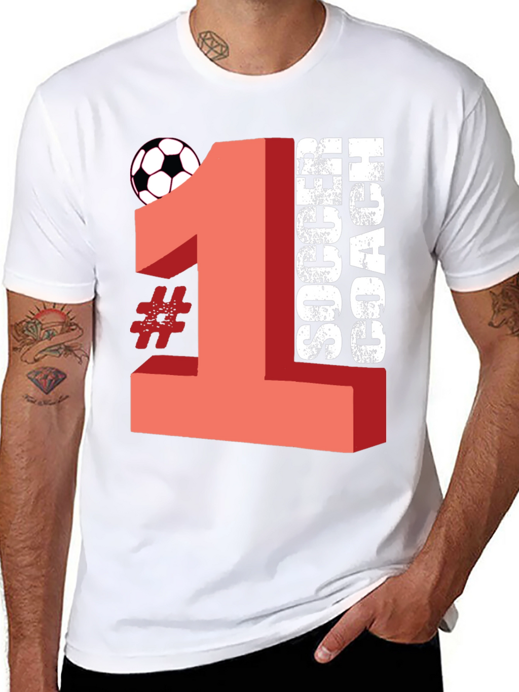 #1 Soccer Coach T-Shirt - Gift for Coaches
