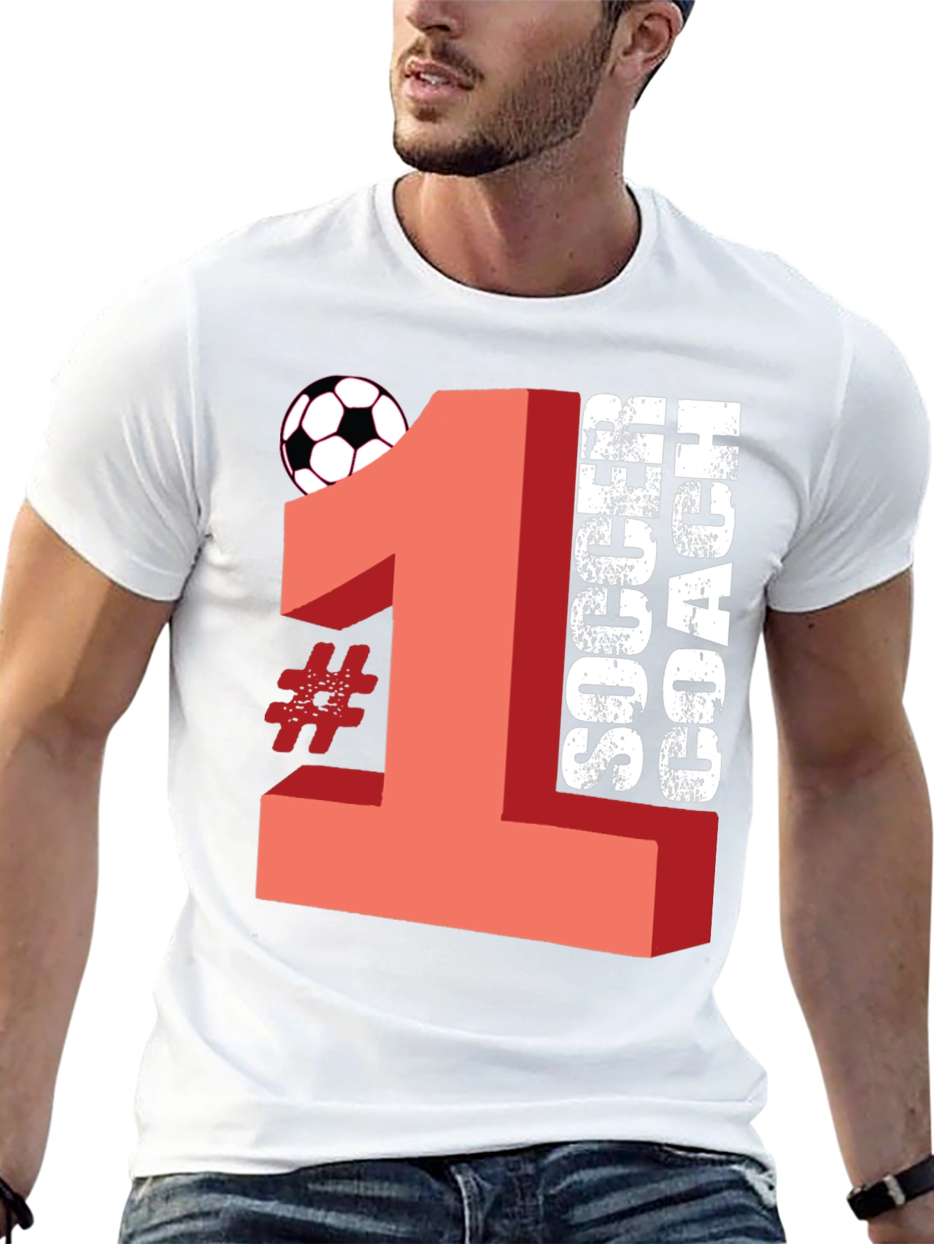 #1 Soccer Coach T-Shirt - Gift for Coaches