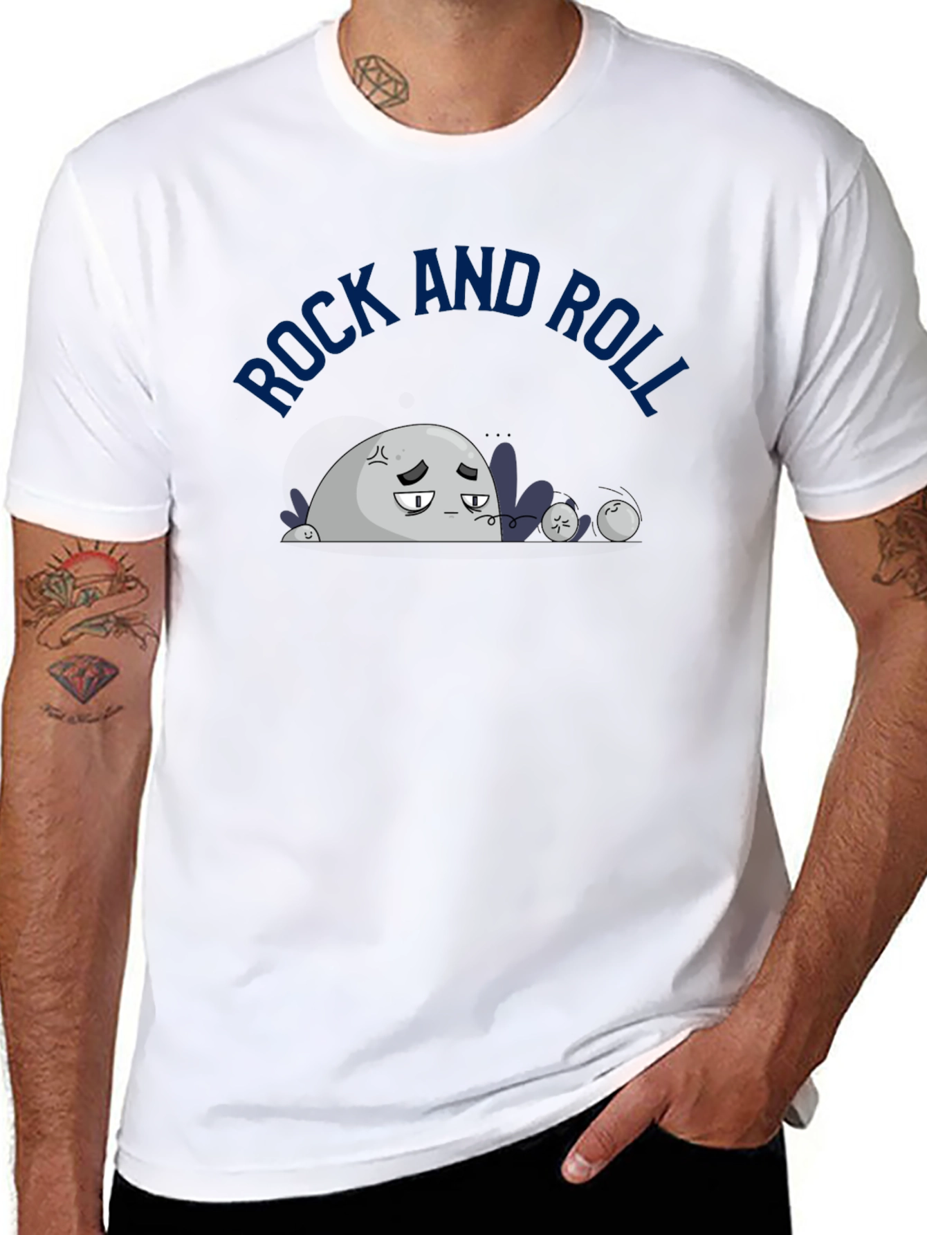 Rock and Roll Pun T-Shirt - Funny Graphic Tee