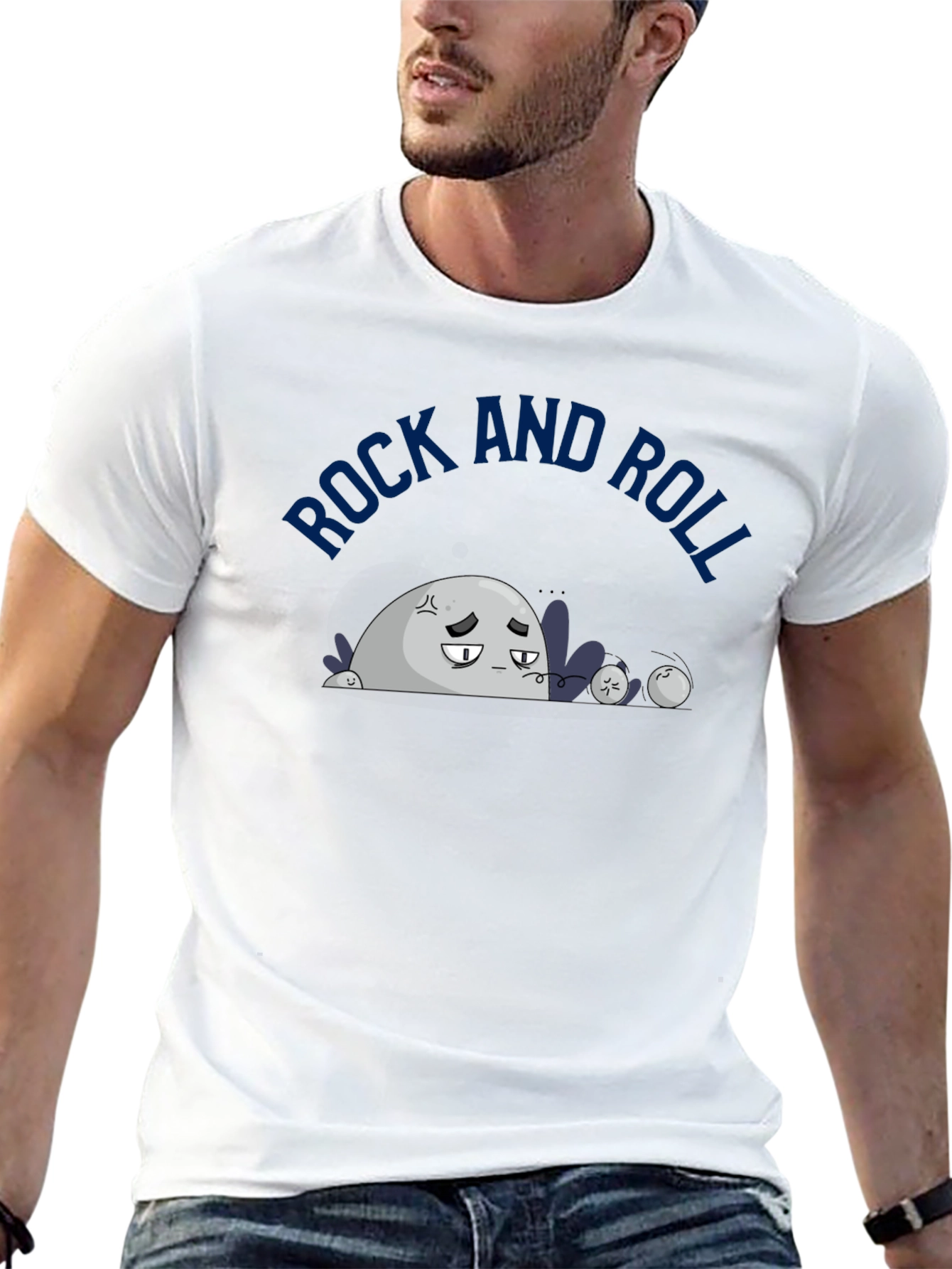 Rock and Roll Pun T-Shirt - Funny Graphic Tee