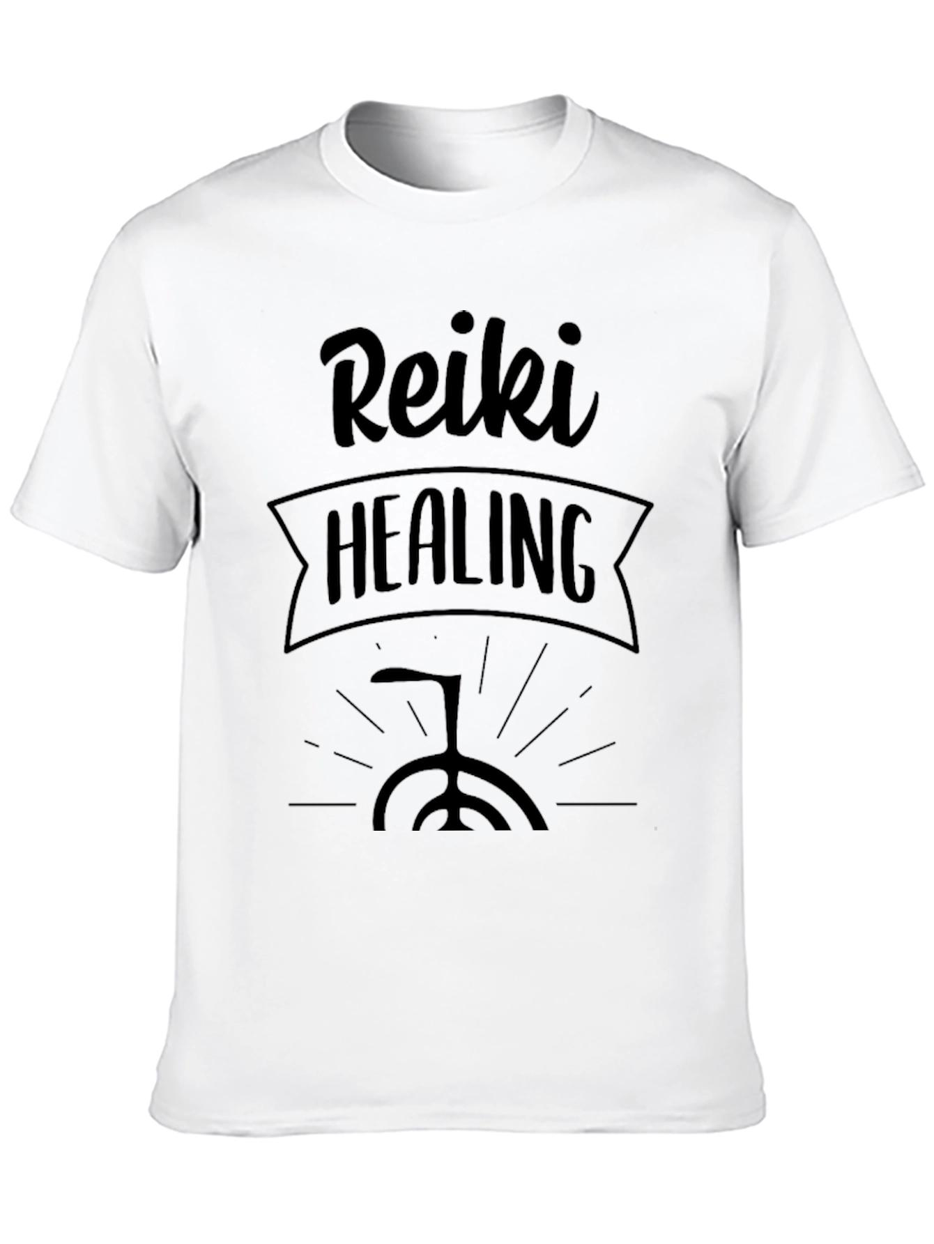 Reiki Healing Black Graphic Tee