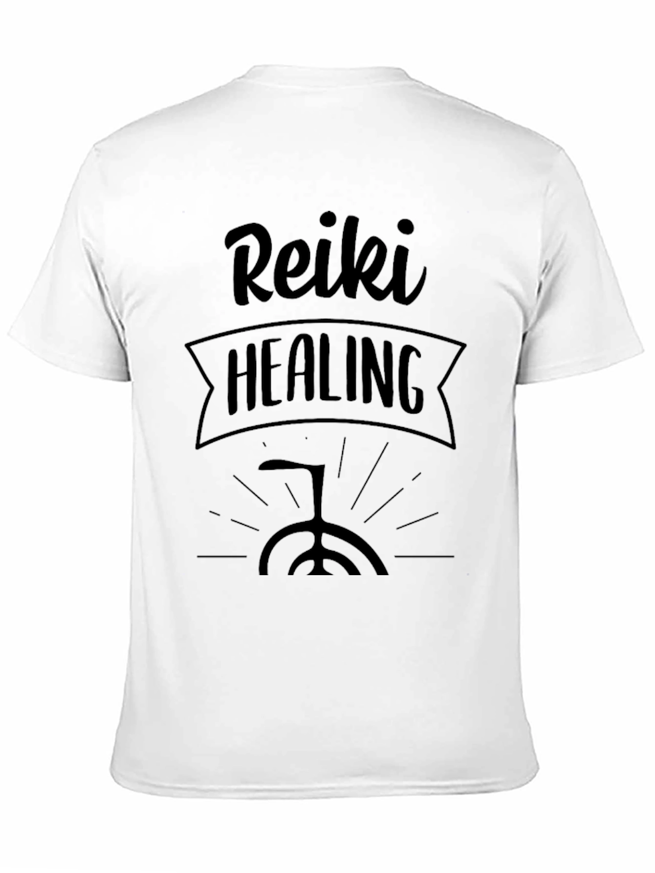 Reiki Healing Black Graphic Tee