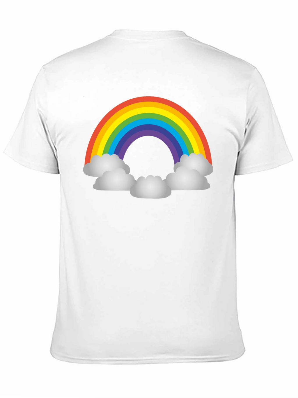 Rainbow Cloud Graphic T-Shirt - Unisex Black Tee