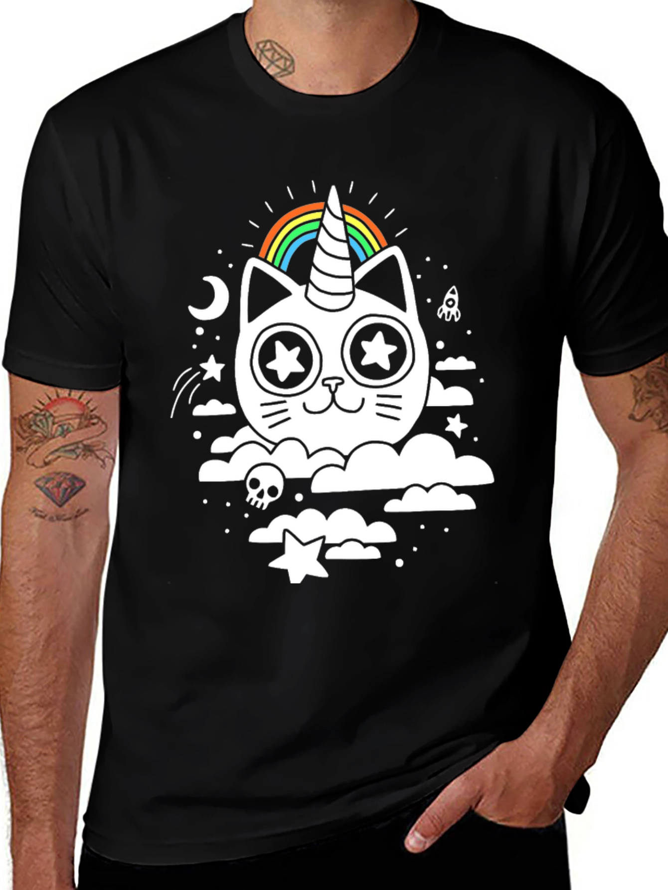 Unicat T-Shirt - Rainbow Unicorn Cat Tee