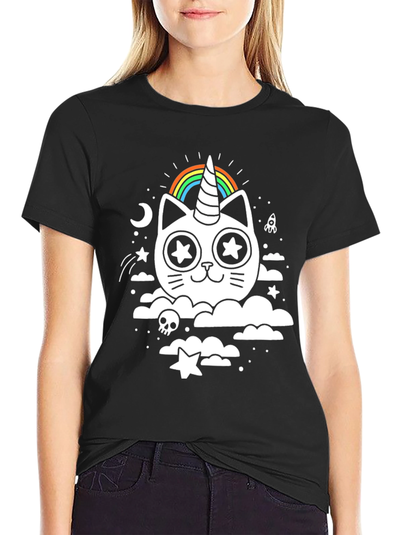 Unicat T-Shirt - Rainbow Unicorn Cat Tee