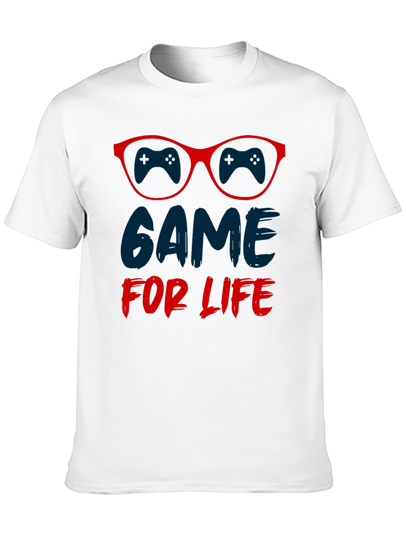Game For Life T-Shirt Gamer Glasses Design