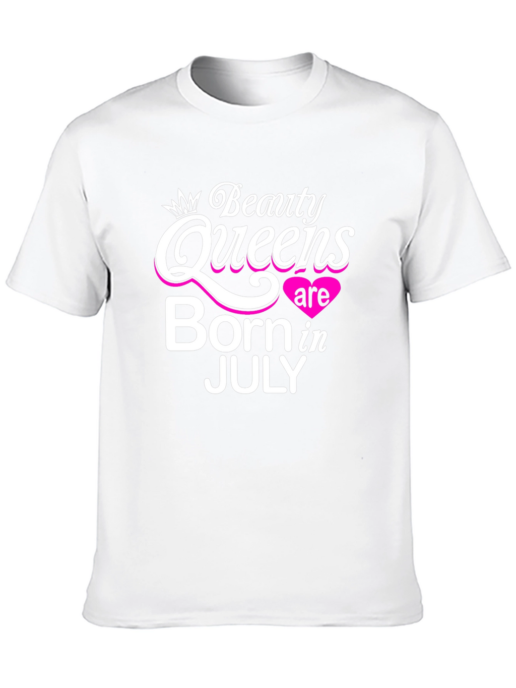 Beauty Queens Born in July Black T-Shirt