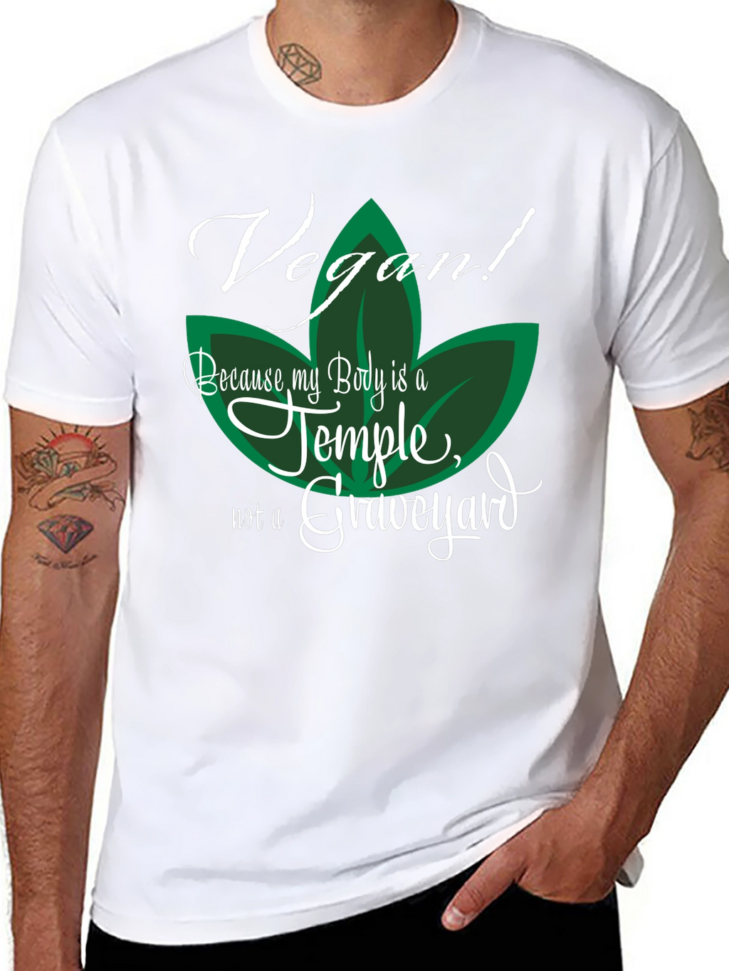 Vegan Temple Graphic T-Shirt