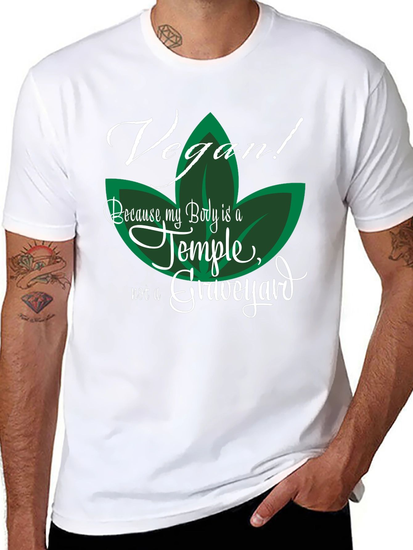 Vegan Temple Graphic T-Shirt