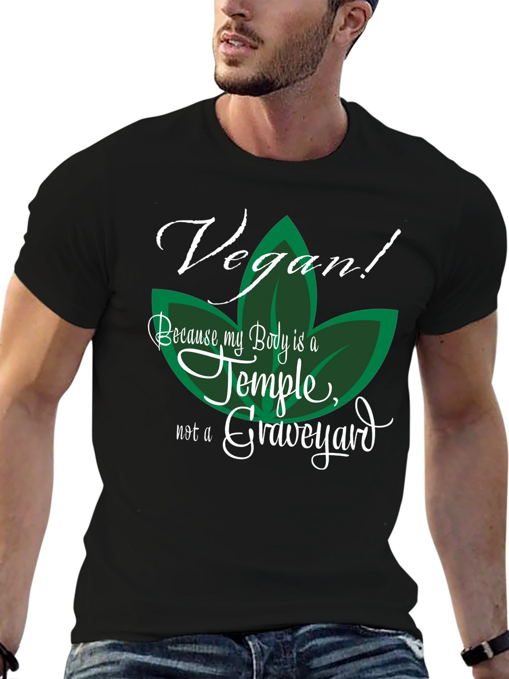Vegan Temple Graphic T-Shirt