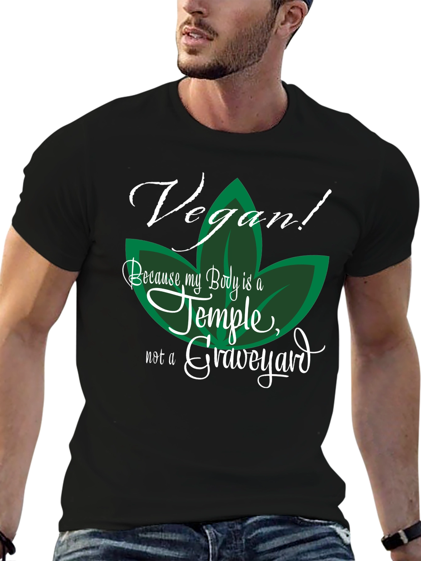 Vegan Temple Graphic T-Shirt