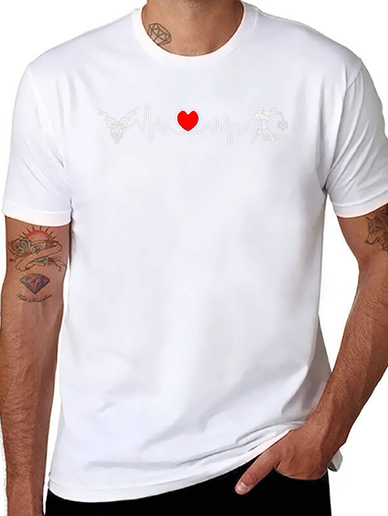 Heartbeat Fisherman T-Shirt
