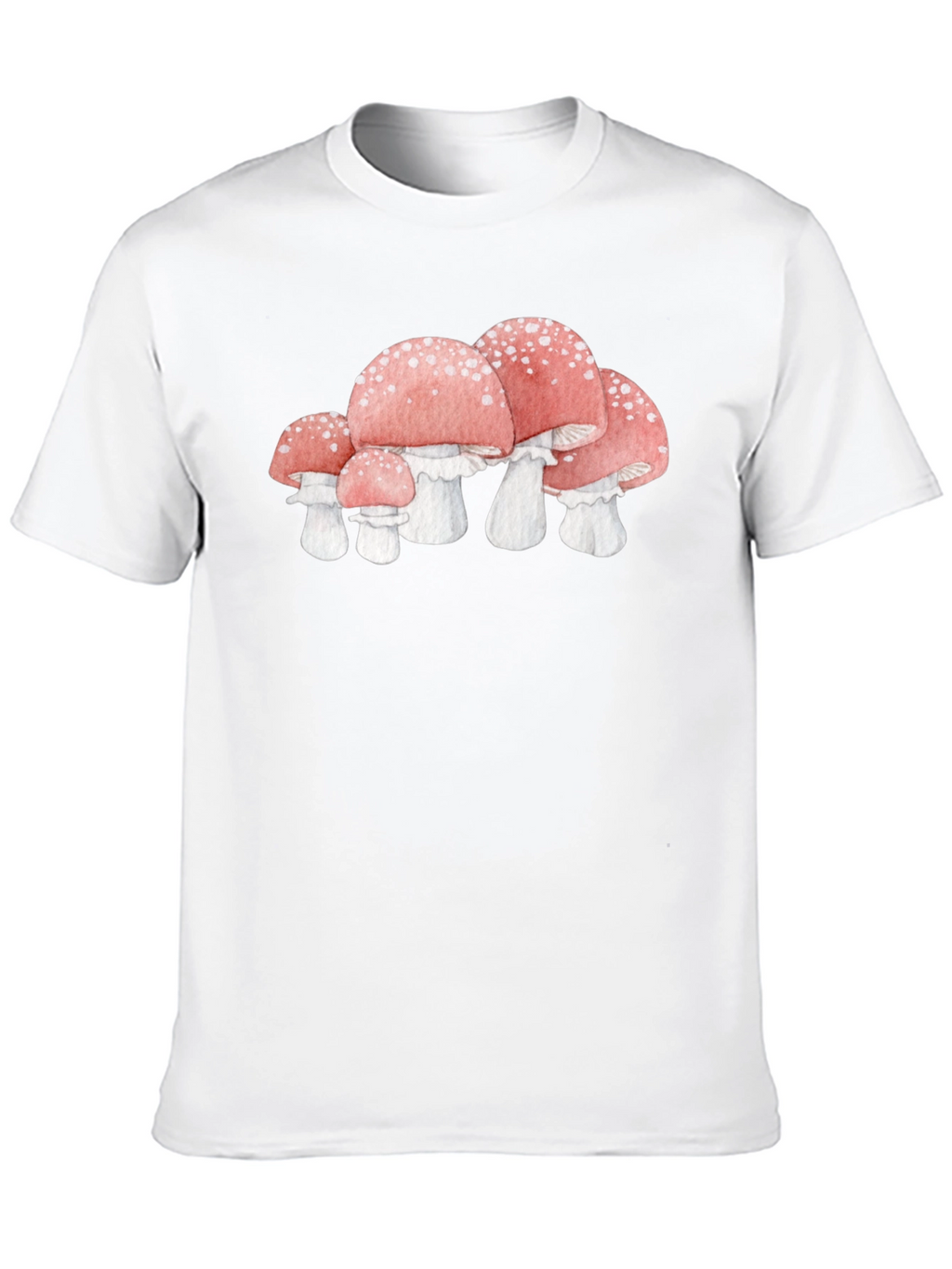 Mushroom Graphic Tee - Whimsical Black T-Shirt