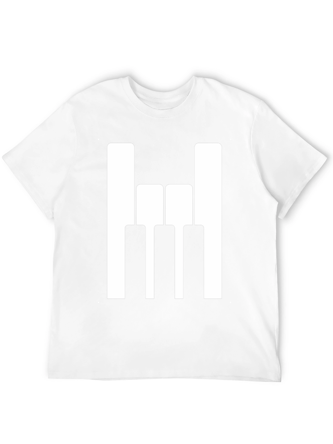 Rock On Piano Keys Graphic T-Shirt