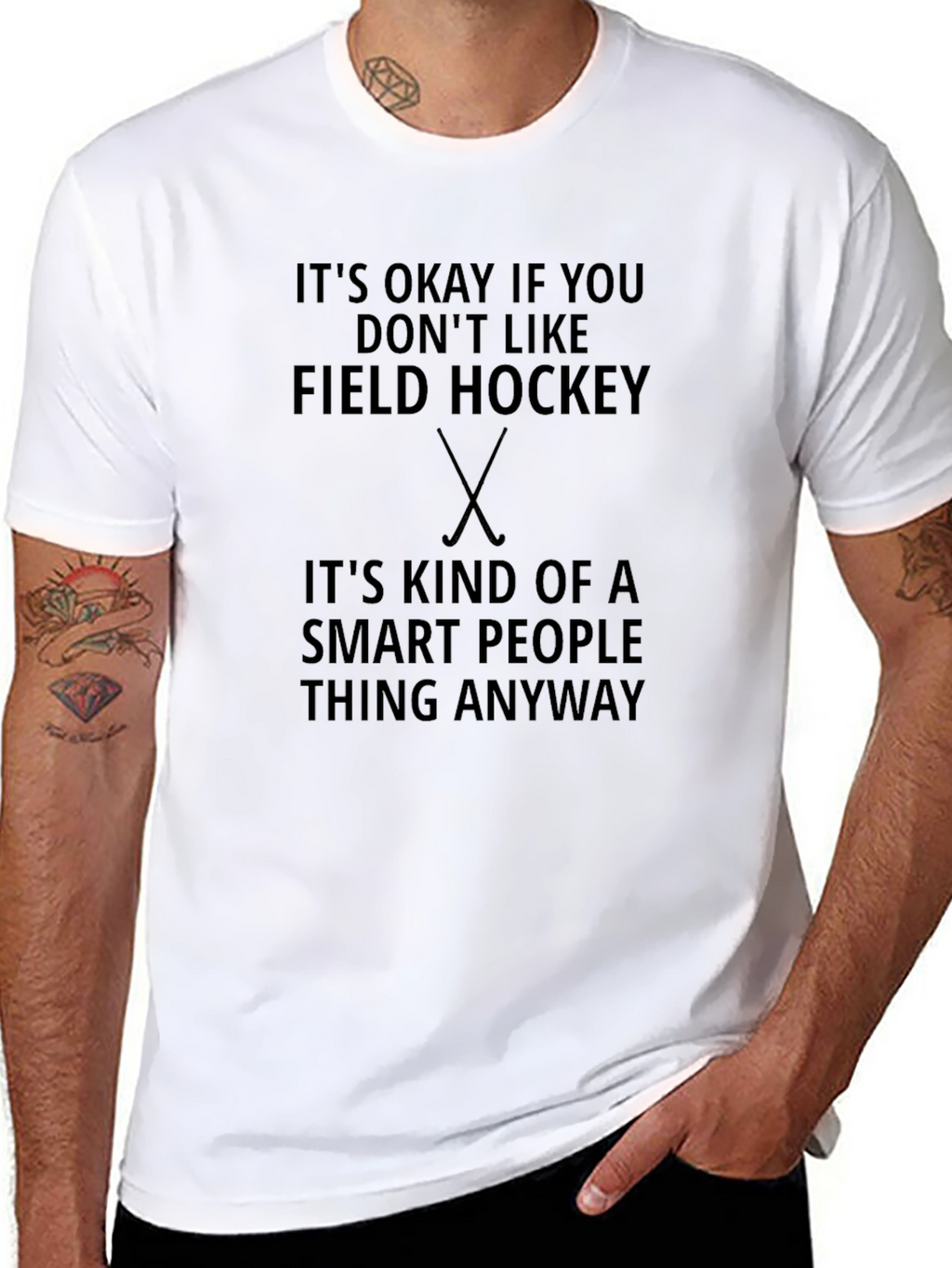 Funny Field Hockey Smart People T-Shirt