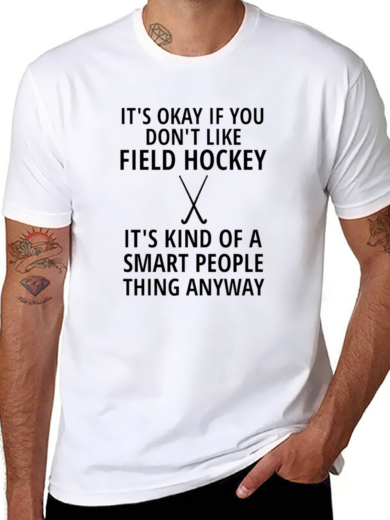 Funny Field Hockey Smart People T-Shirt