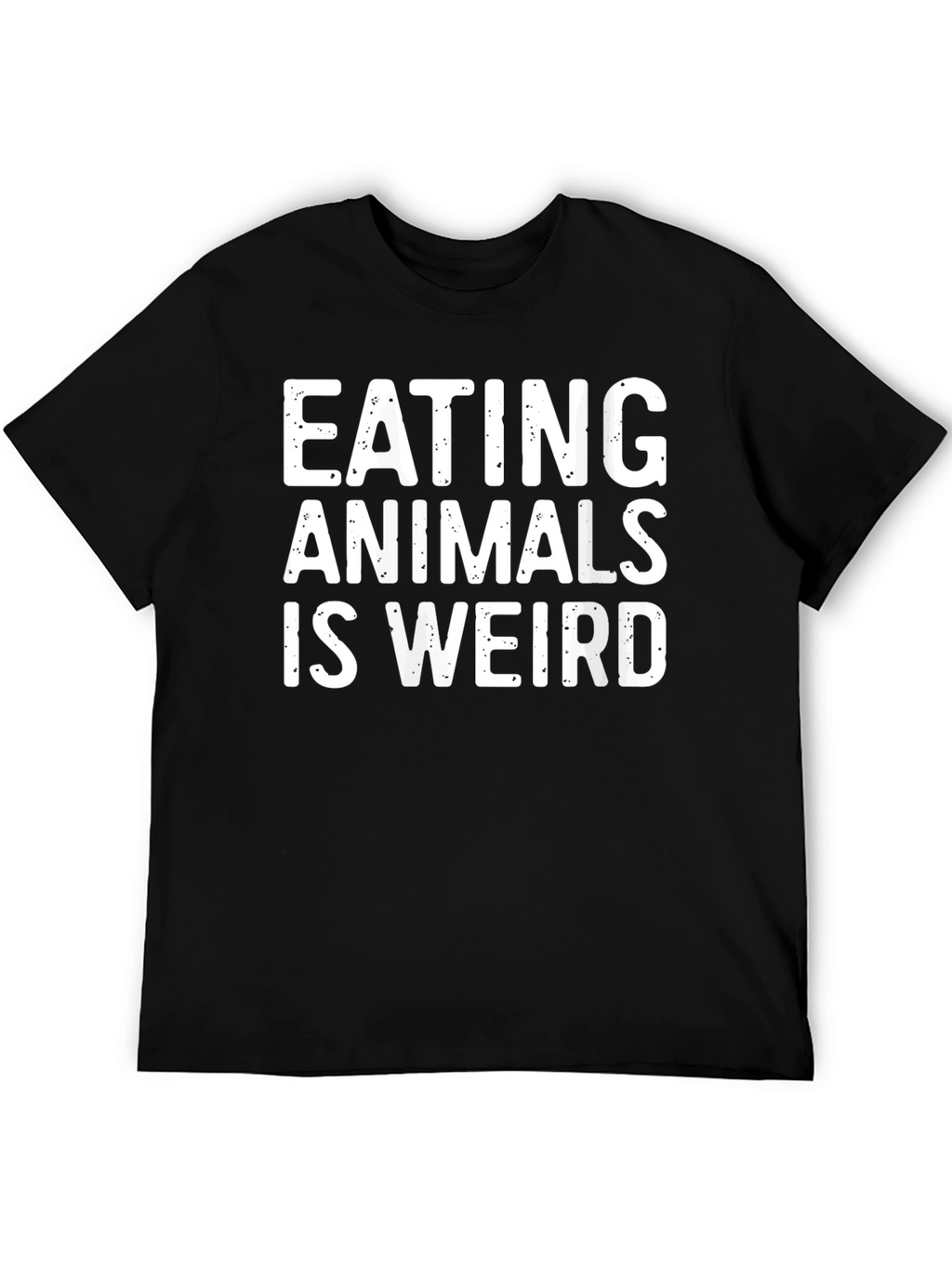 Eating Animals Is Weird Graphic Tee - Black