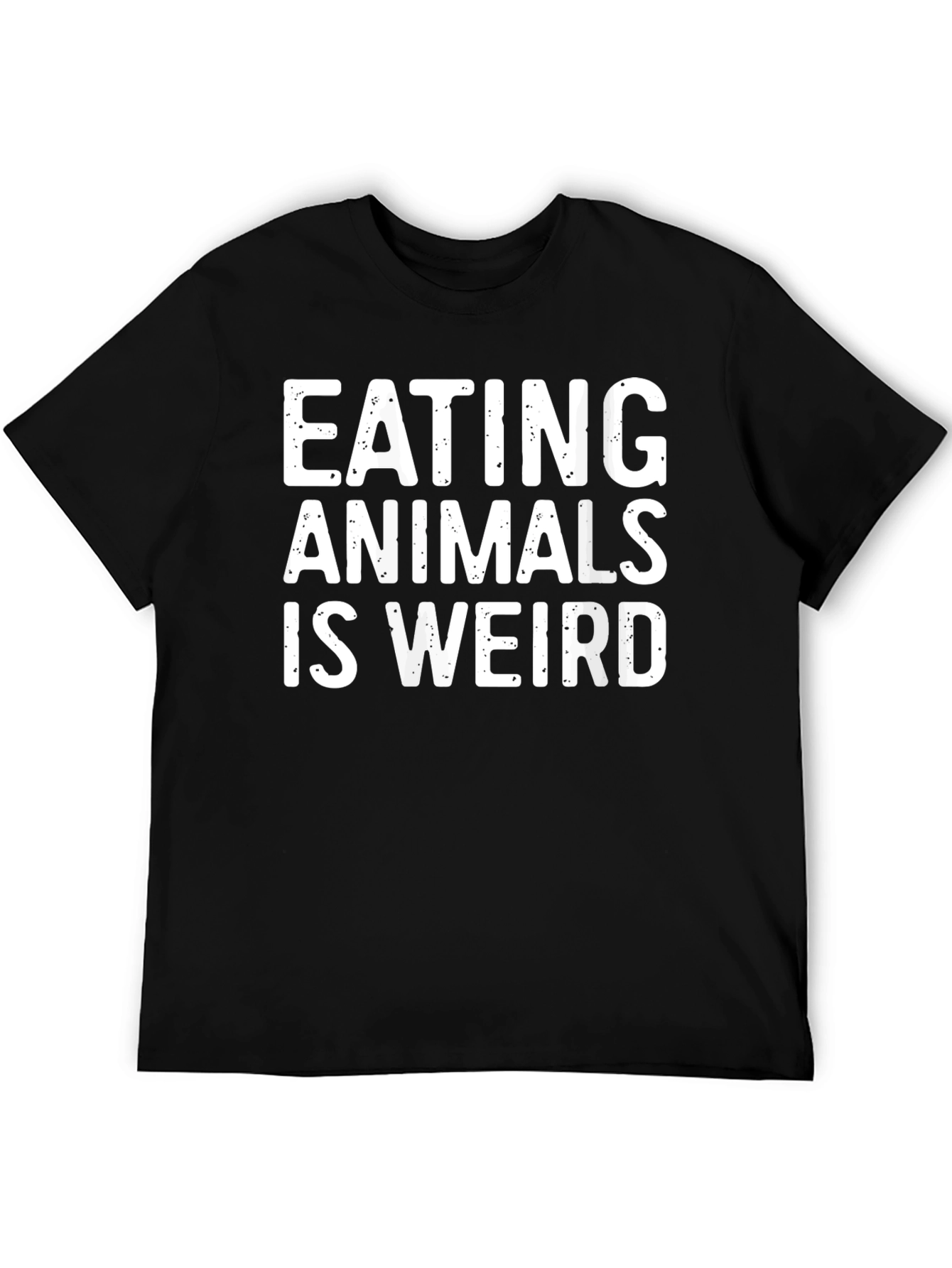 Eating Animals Is Weird Graphic Tee - Black