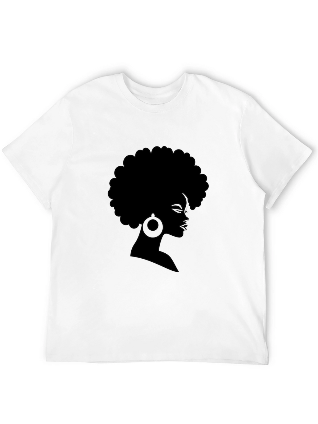 Black Afro Woman Silhouette T-Shirt