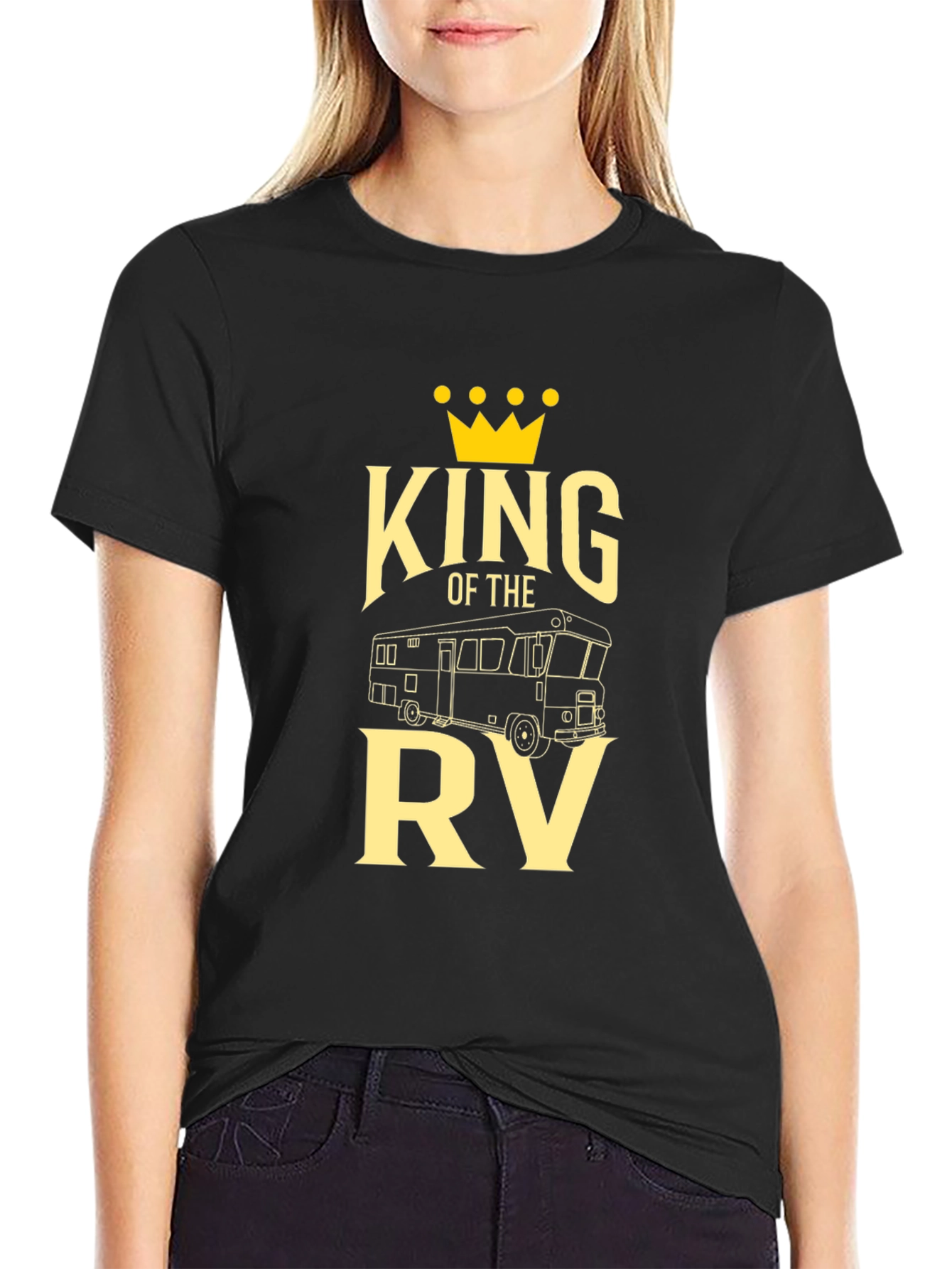 King of the RV Black Graphic T-Shirt