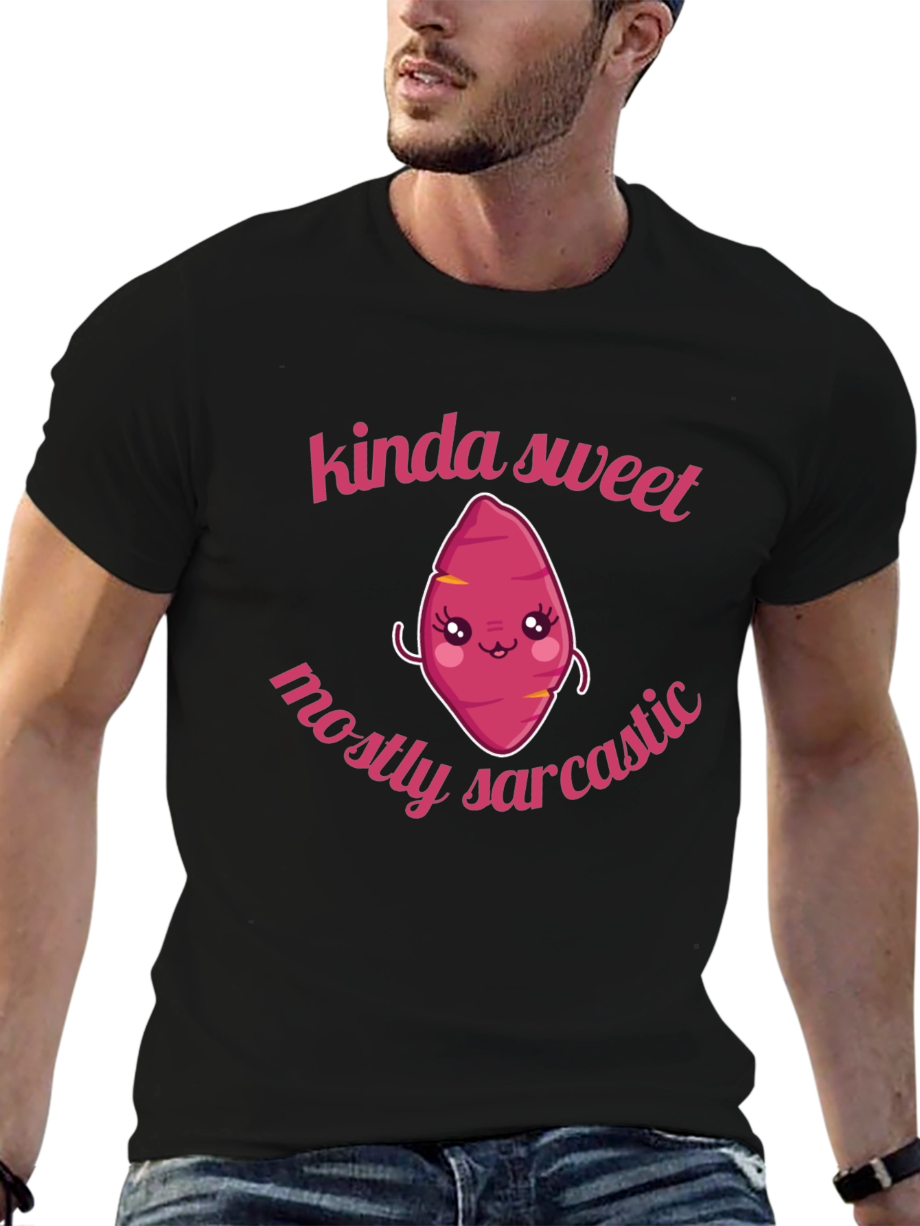 Kinda Sweet Mostly Sarcastic Kawaii Sweet Potato T-Shirt
