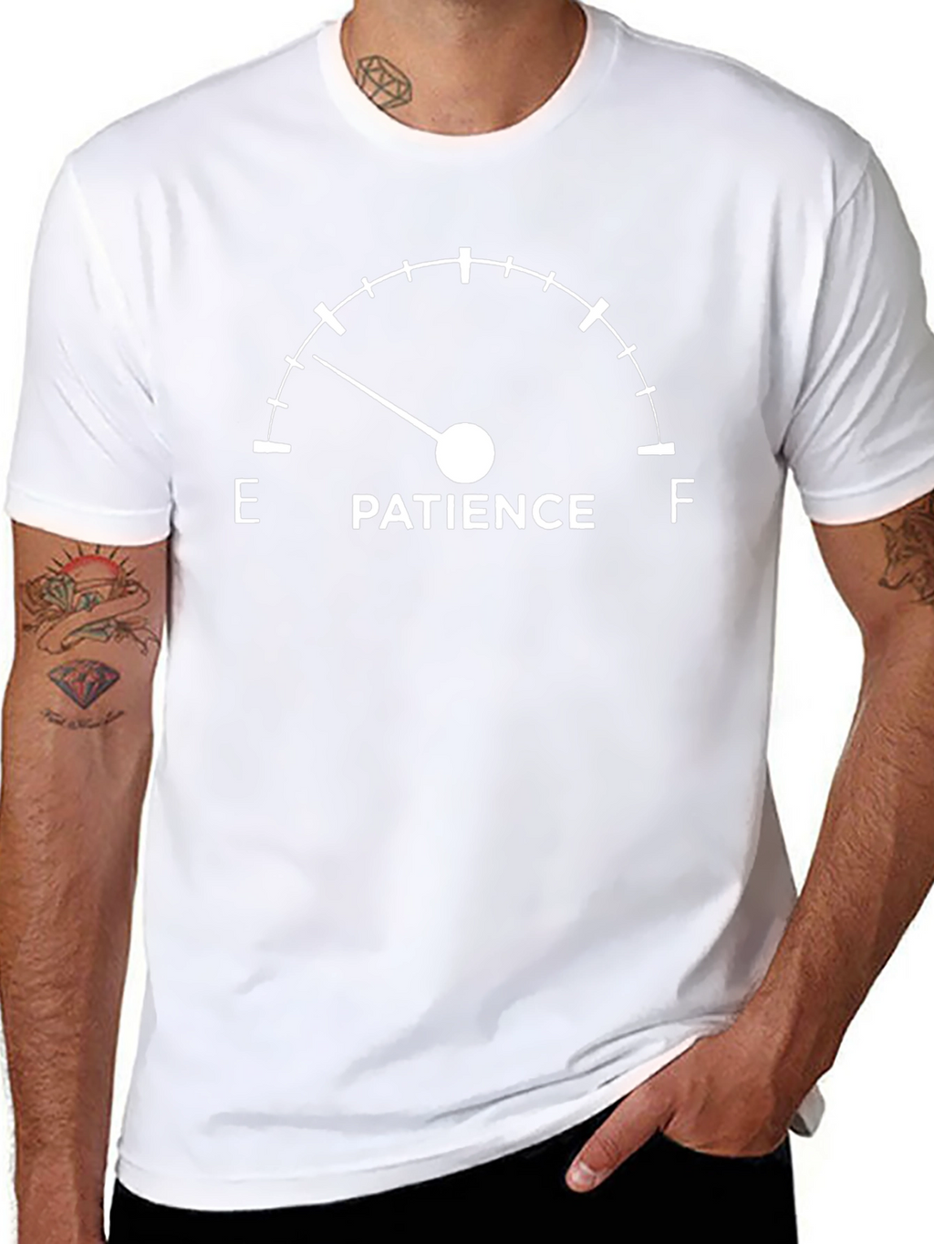 Patience Meter T-Shirt - Humorous Graphic Tee