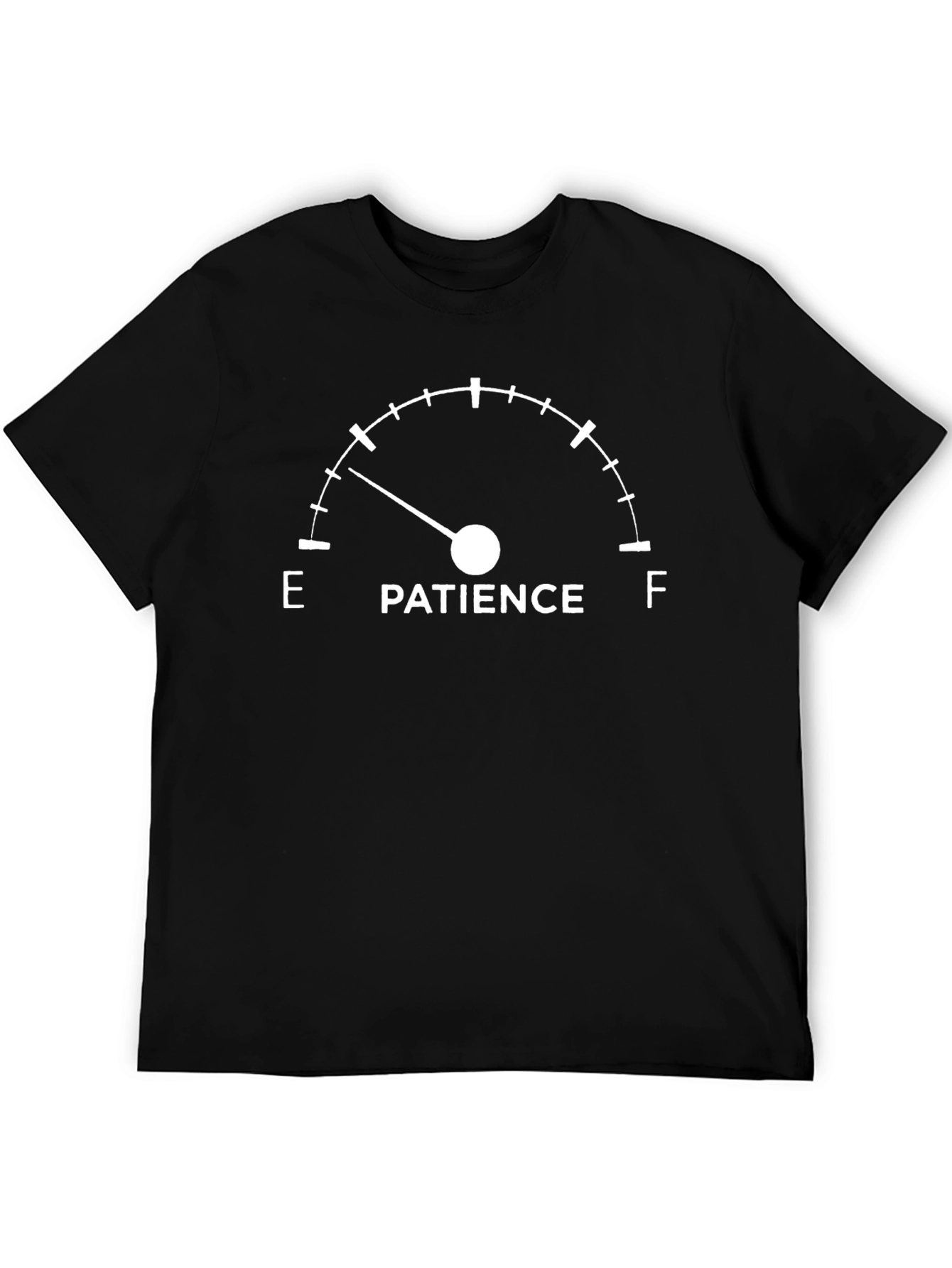 Patience Meter T-Shirt - Humorous Graphic Tee