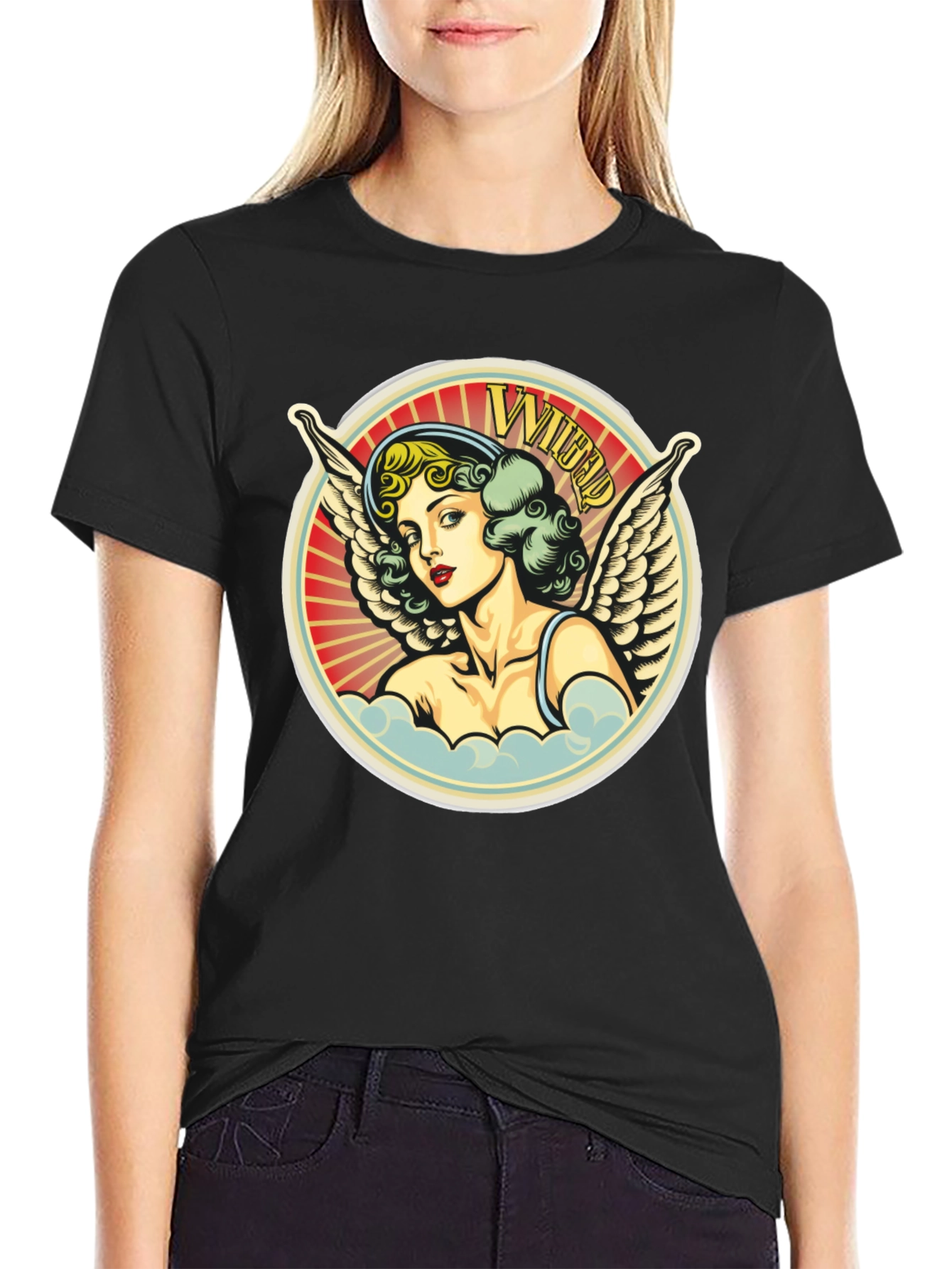 Angel Graphic Tee - Vintage Style Soft Cotton T-Shirt