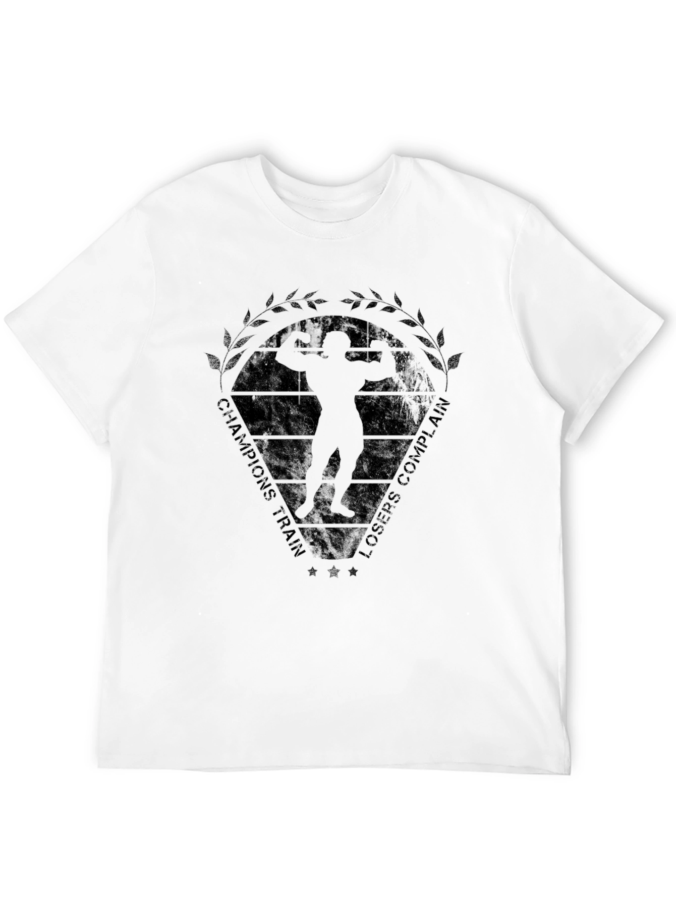 Champions Train Bodybuilding Black T-Shirt