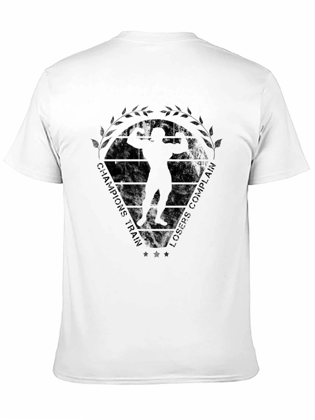 Champions Train Bodybuilding Black T-Shirt