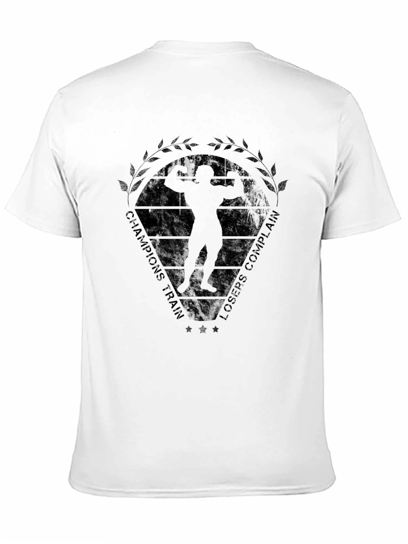 Champions Train Bodybuilding Black T-Shirt