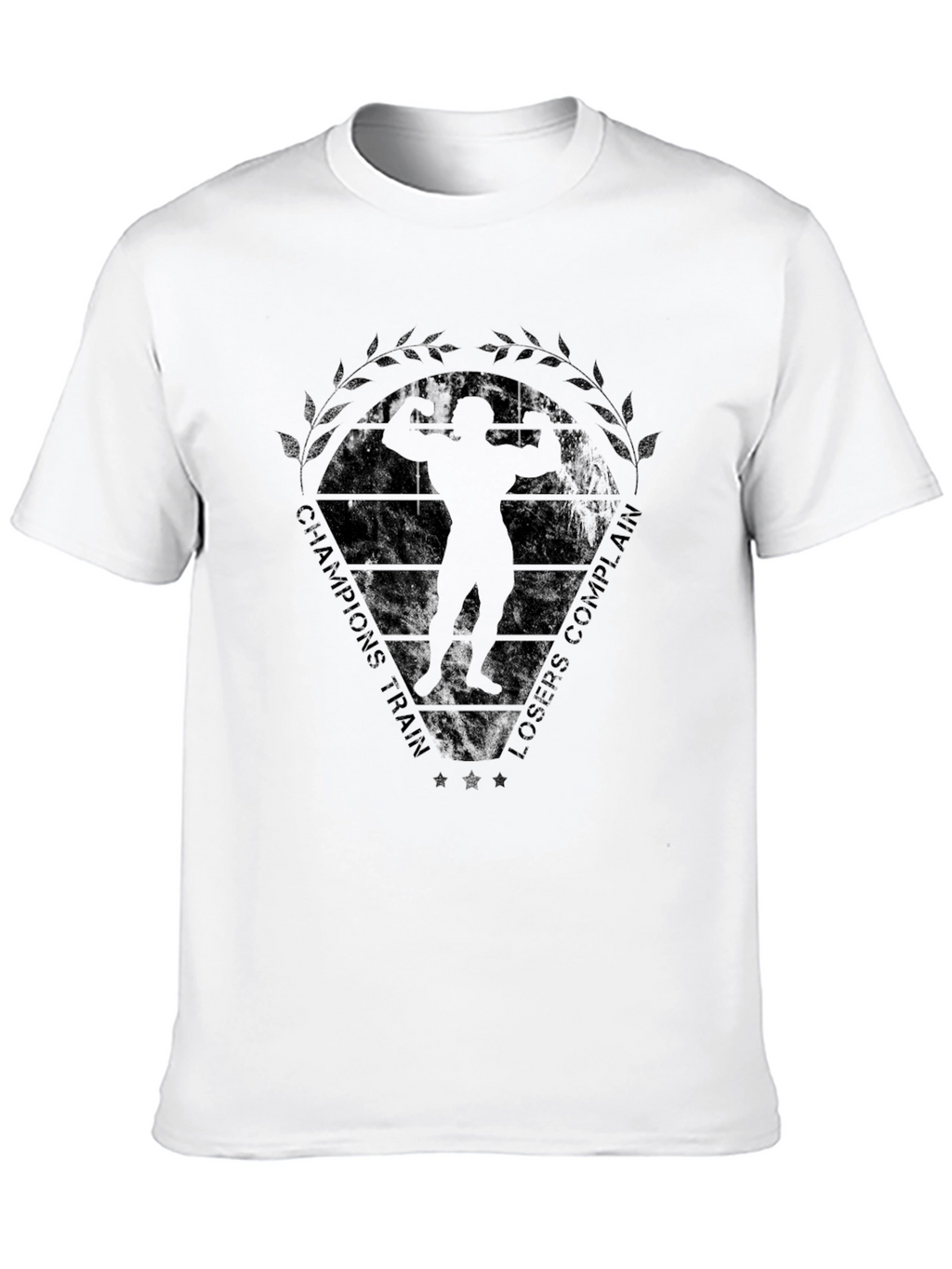 Champions Train Bodybuilding Black T-Shirt