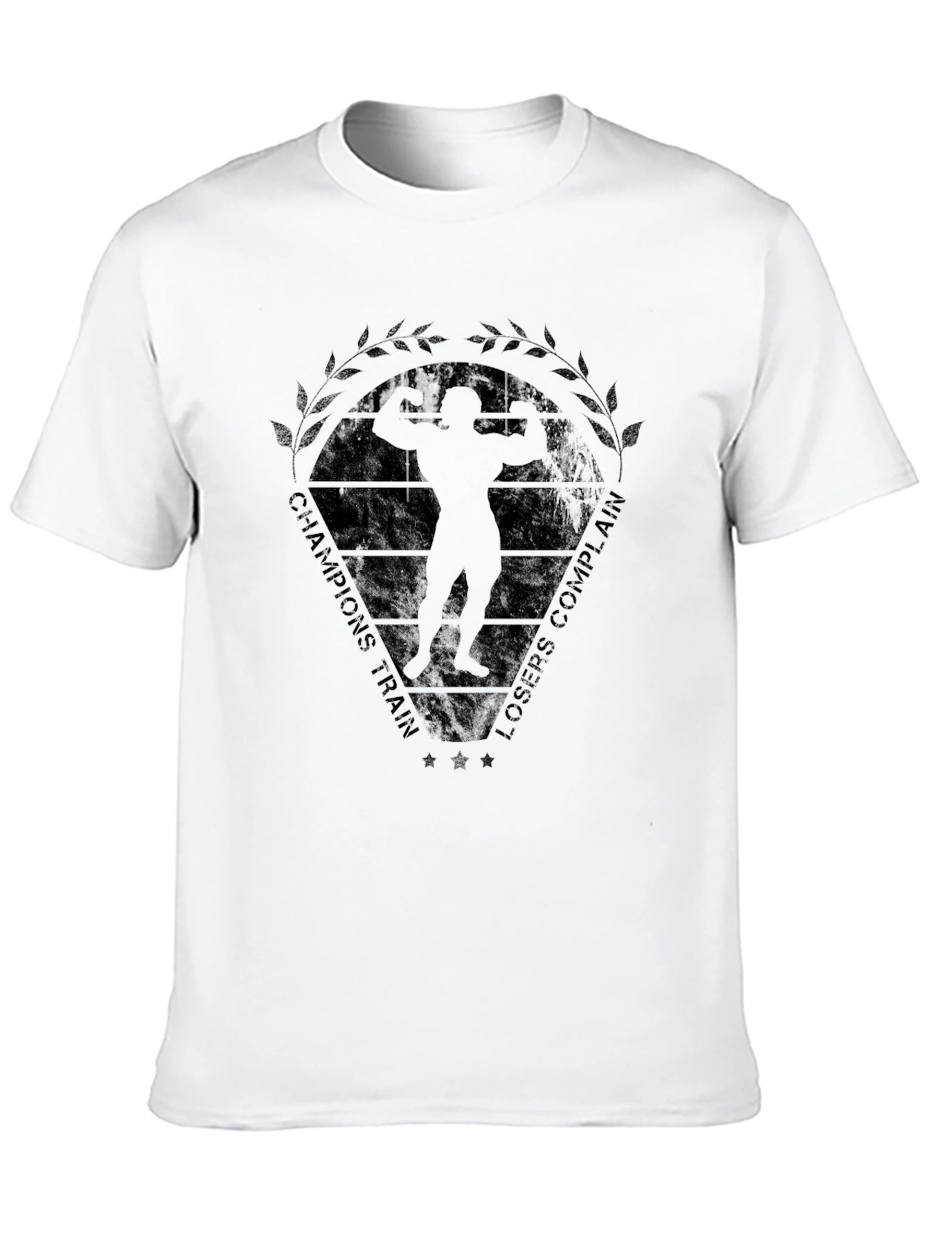 Champions Train Bodybuilding Black T-Shirt