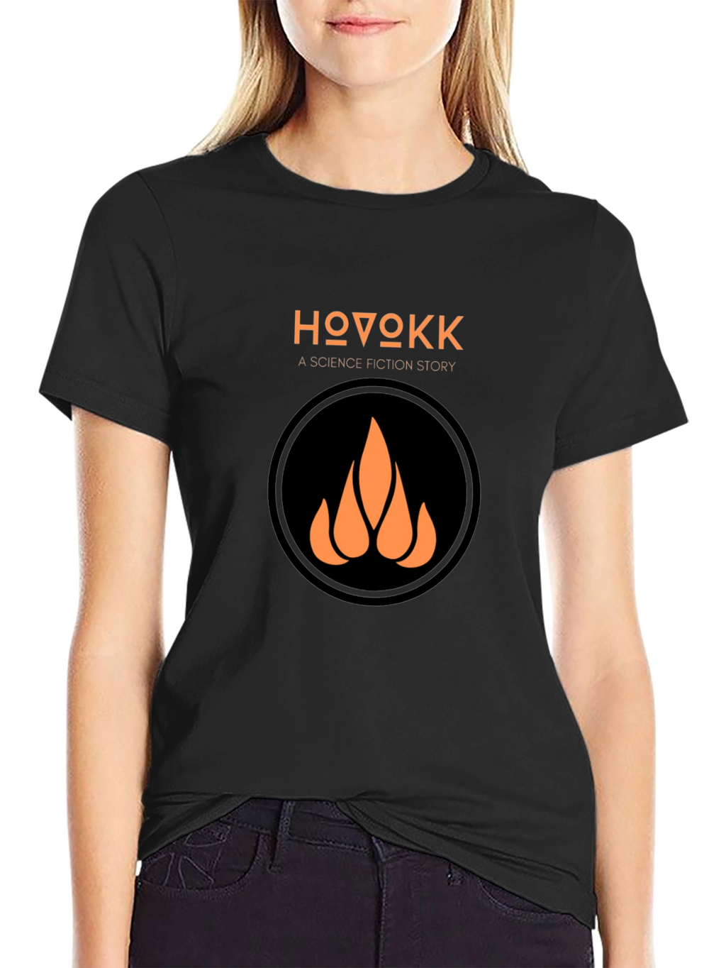 HOVOKK Science Fiction Story Black T-Shirt