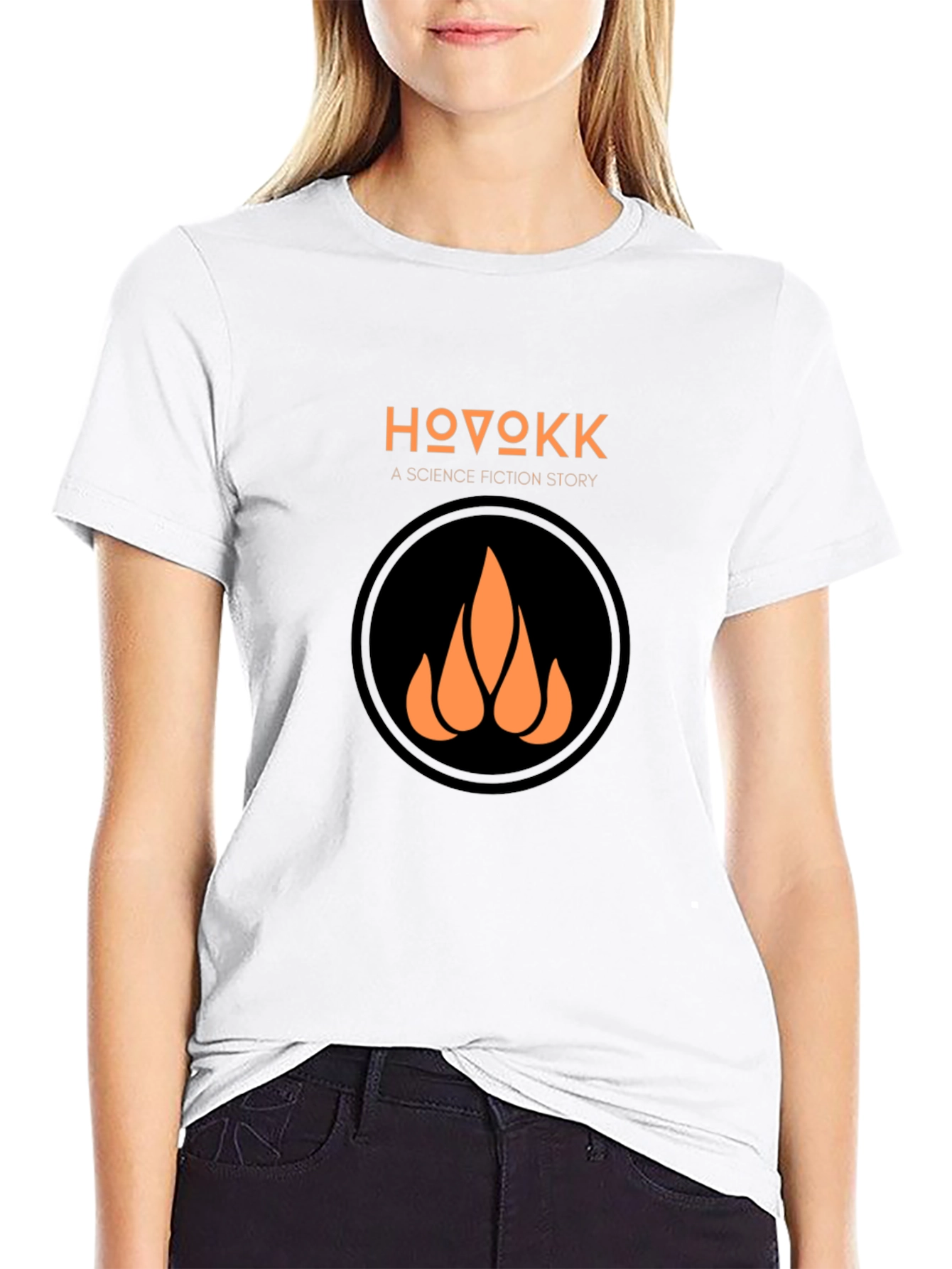 HOVOKK Science Fiction Story Black T-Shirt